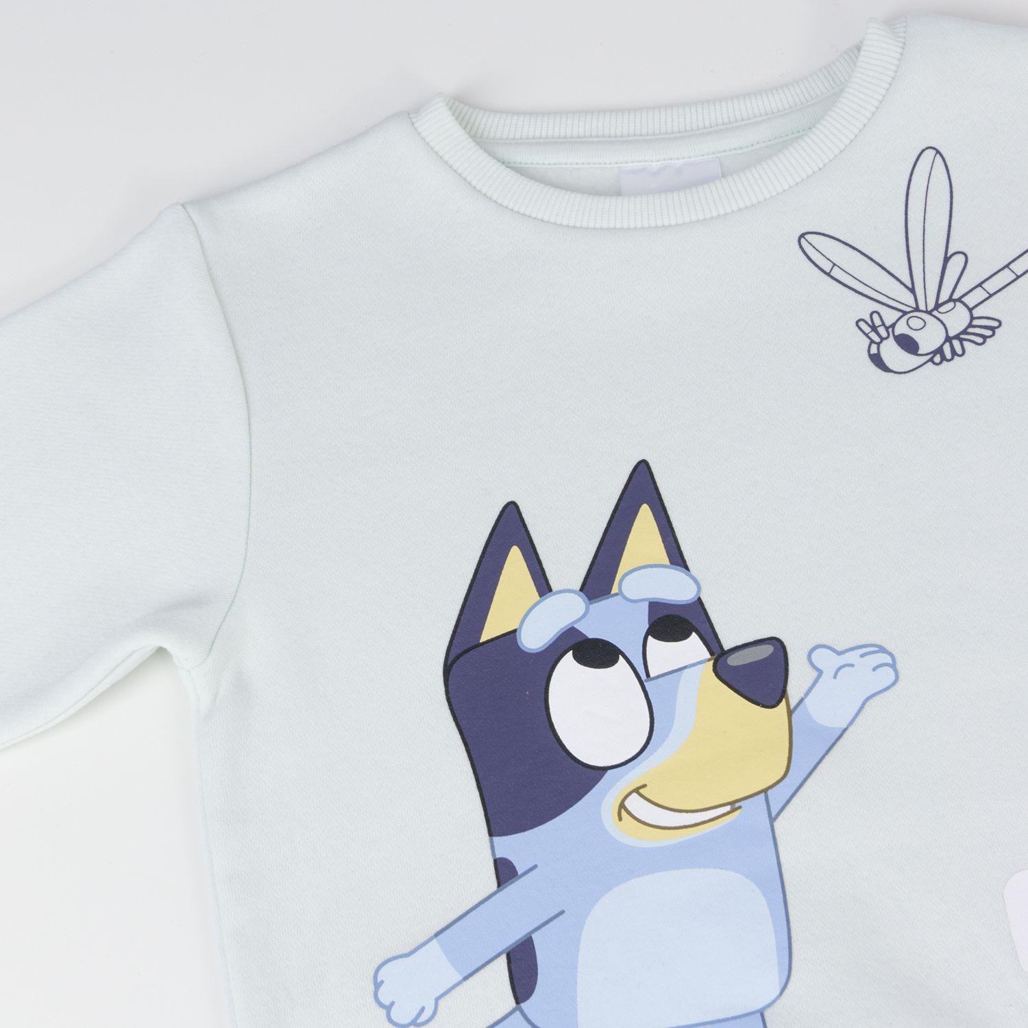 Polerón Cerrado Niña Personaje Verde Bluey-2