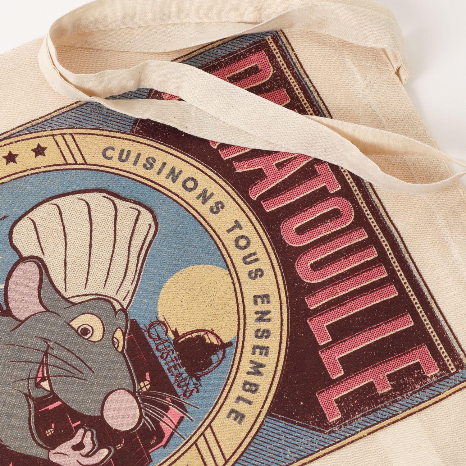 Totebag Niño Beige Ratatouille Pixar Disney-2
