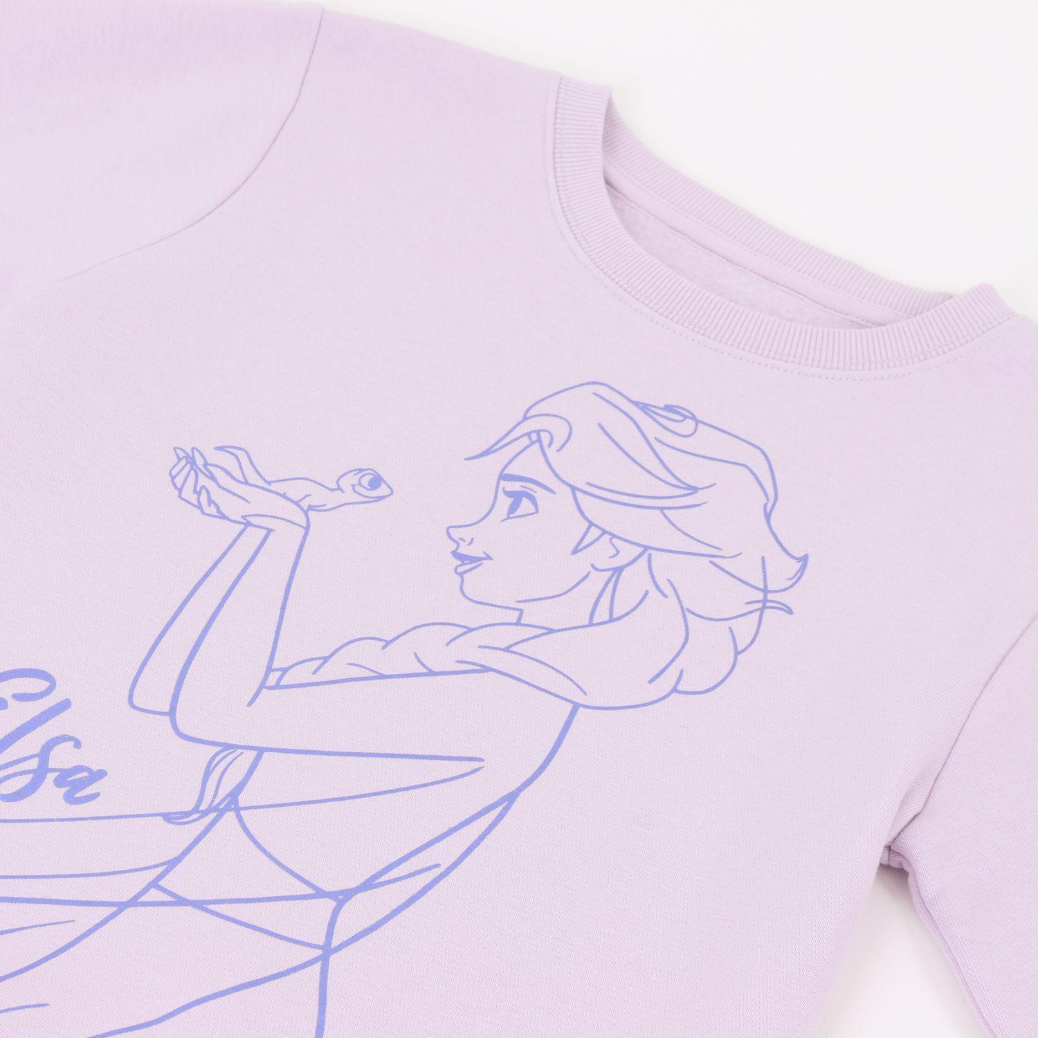 Conjunto Niña Elsa Frozen Lila Disney-2