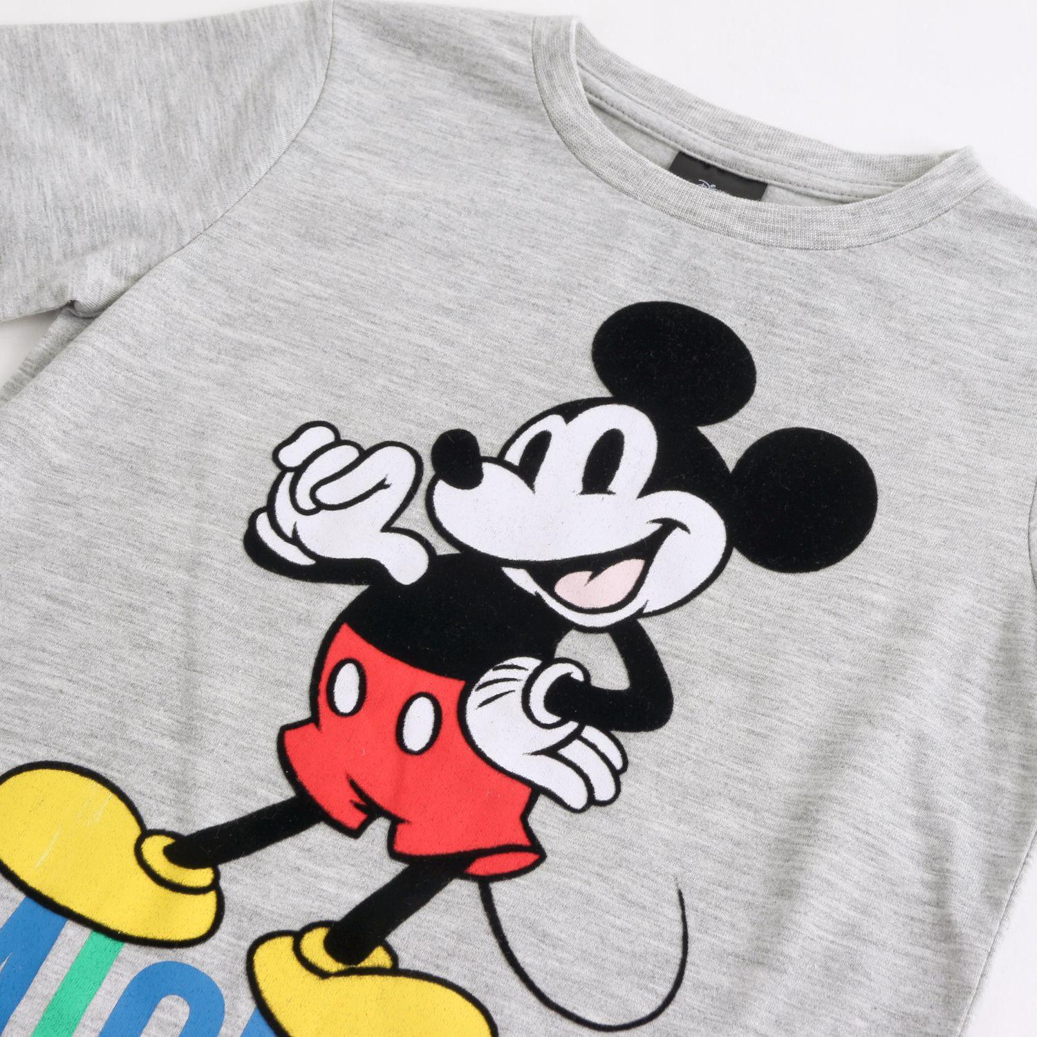 Pijama Manga Corta Niño Mickey Disney Parado Gris-2