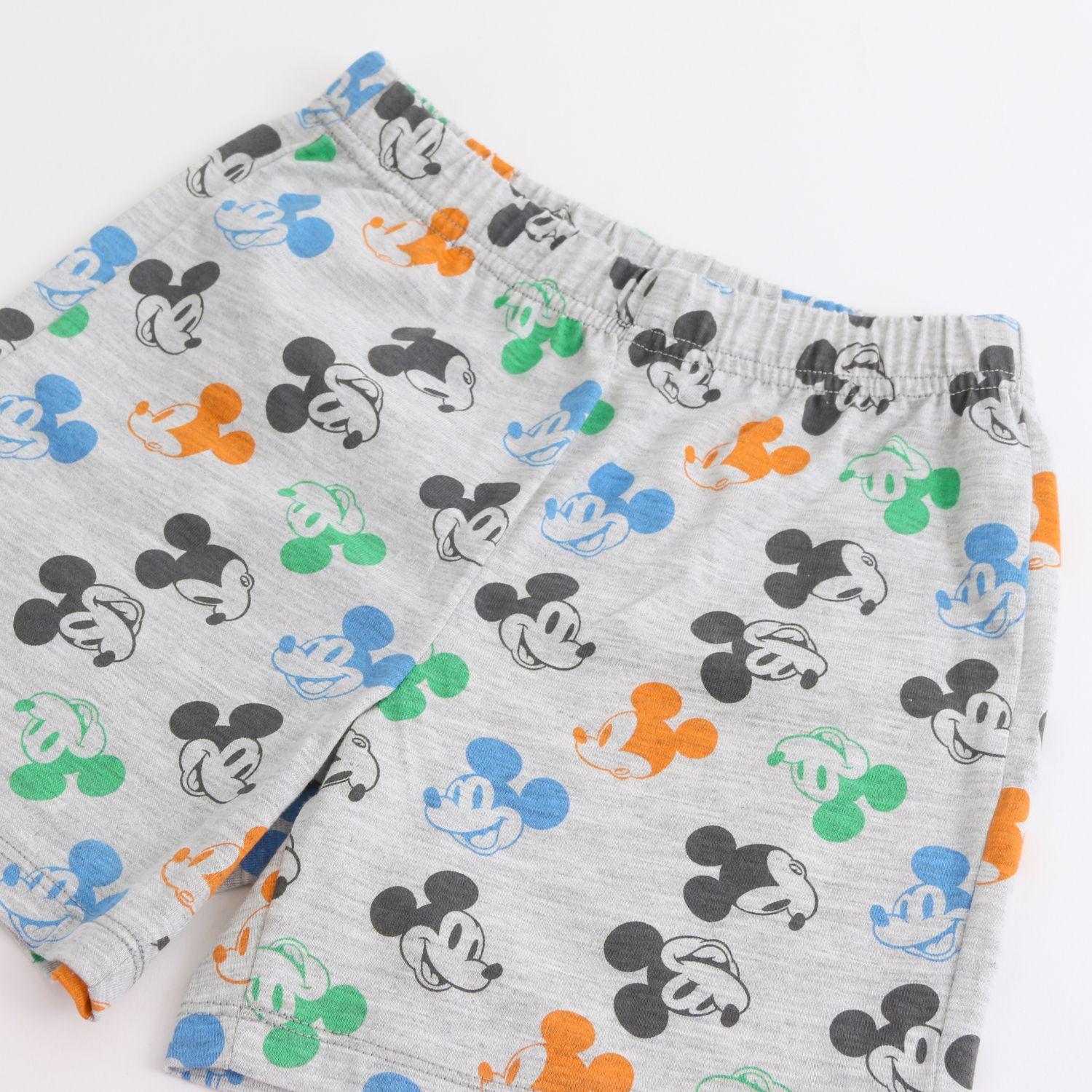 Pijama Manga Corta Niño Mickey Disney Parado Gris-3