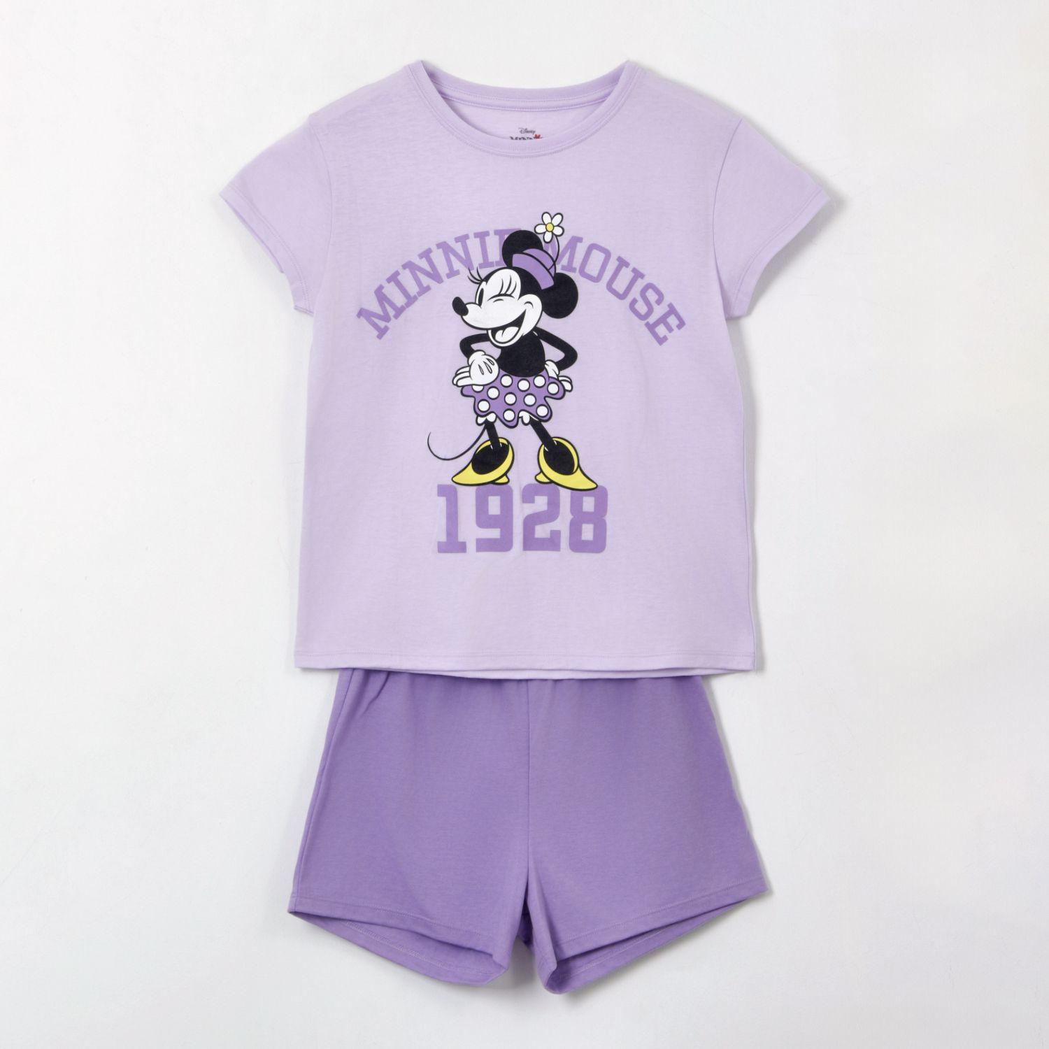 Pijama Manga Corta Teen Rosado 1928 Minnie Disney-0