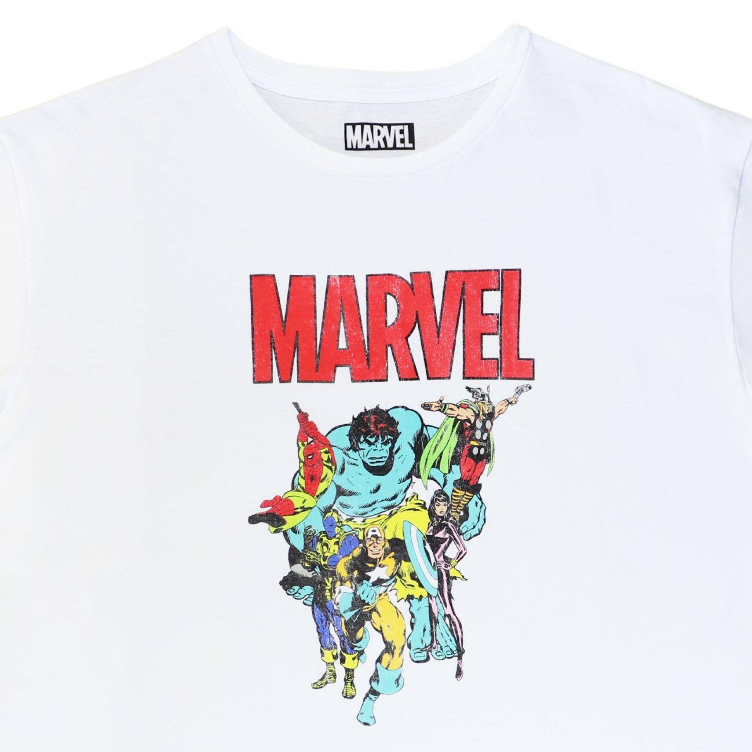 Polera Mujer Avengers Team Blanco Marvel-2