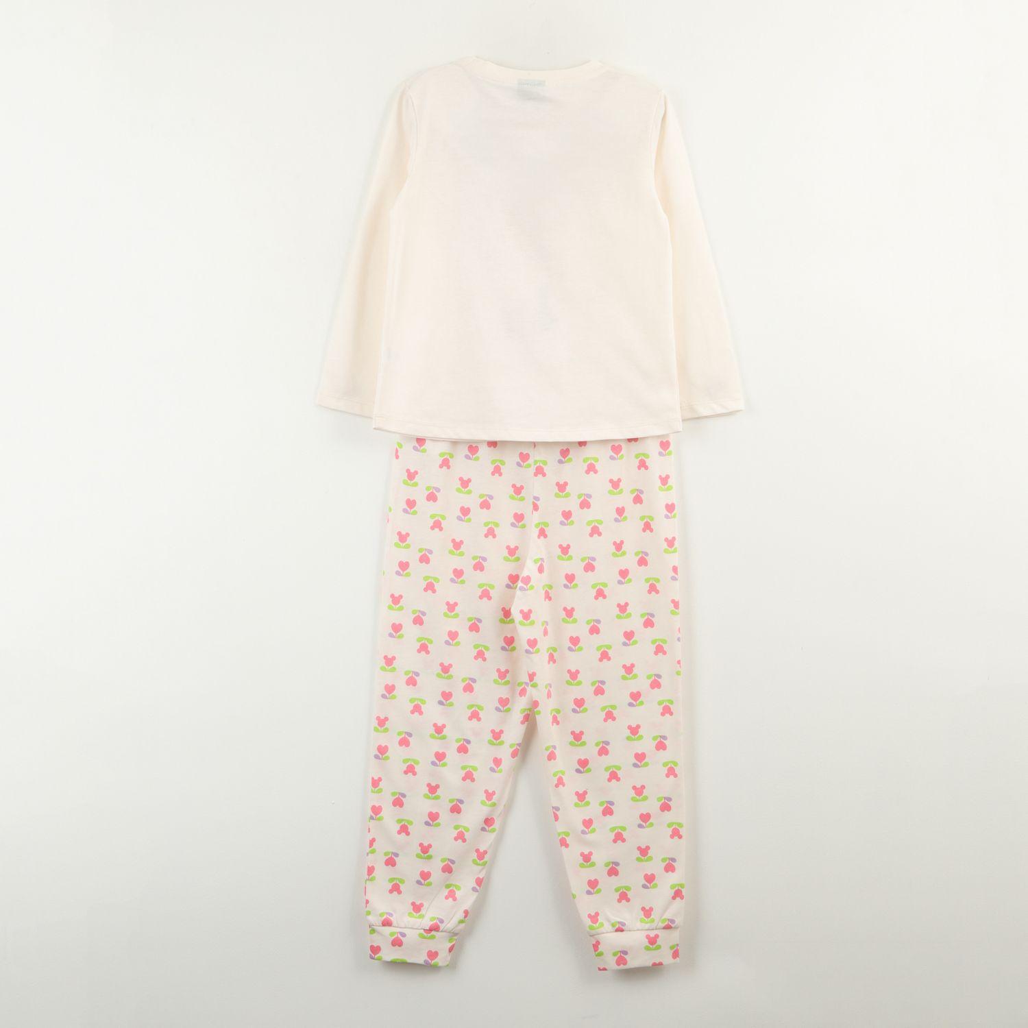 Conjunto Pijama Niña Minnie Flowers Beige Disney-3