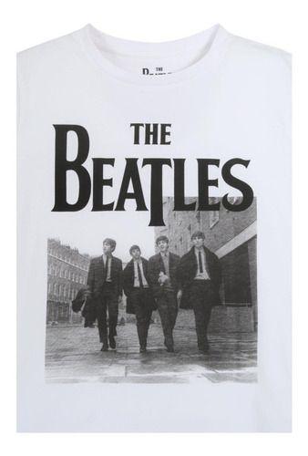 Polera Mujer Banda Blanco The Beatles-2
