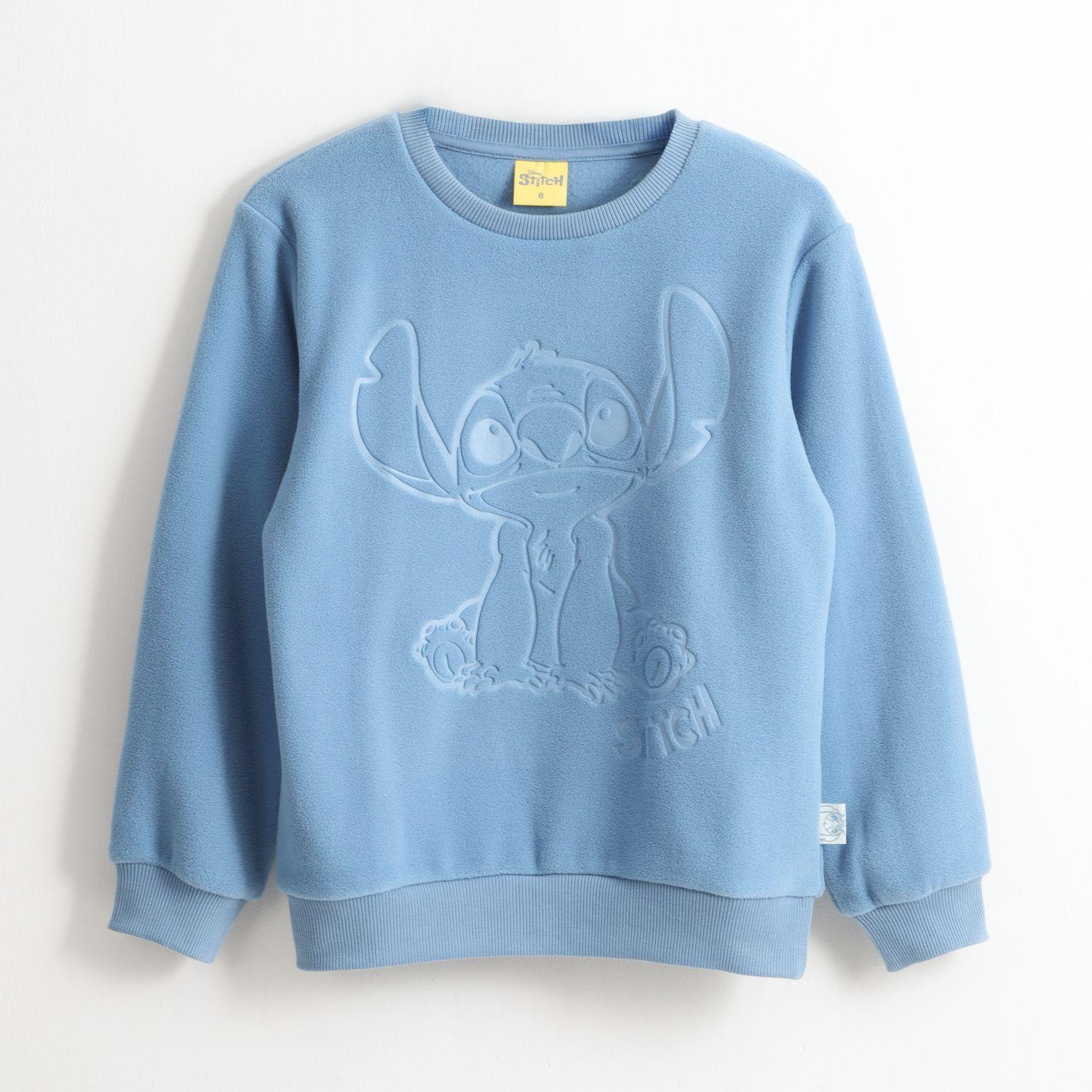 Polar Niña Diseño Frontal Lilo & Stitch Celeste Disney-0