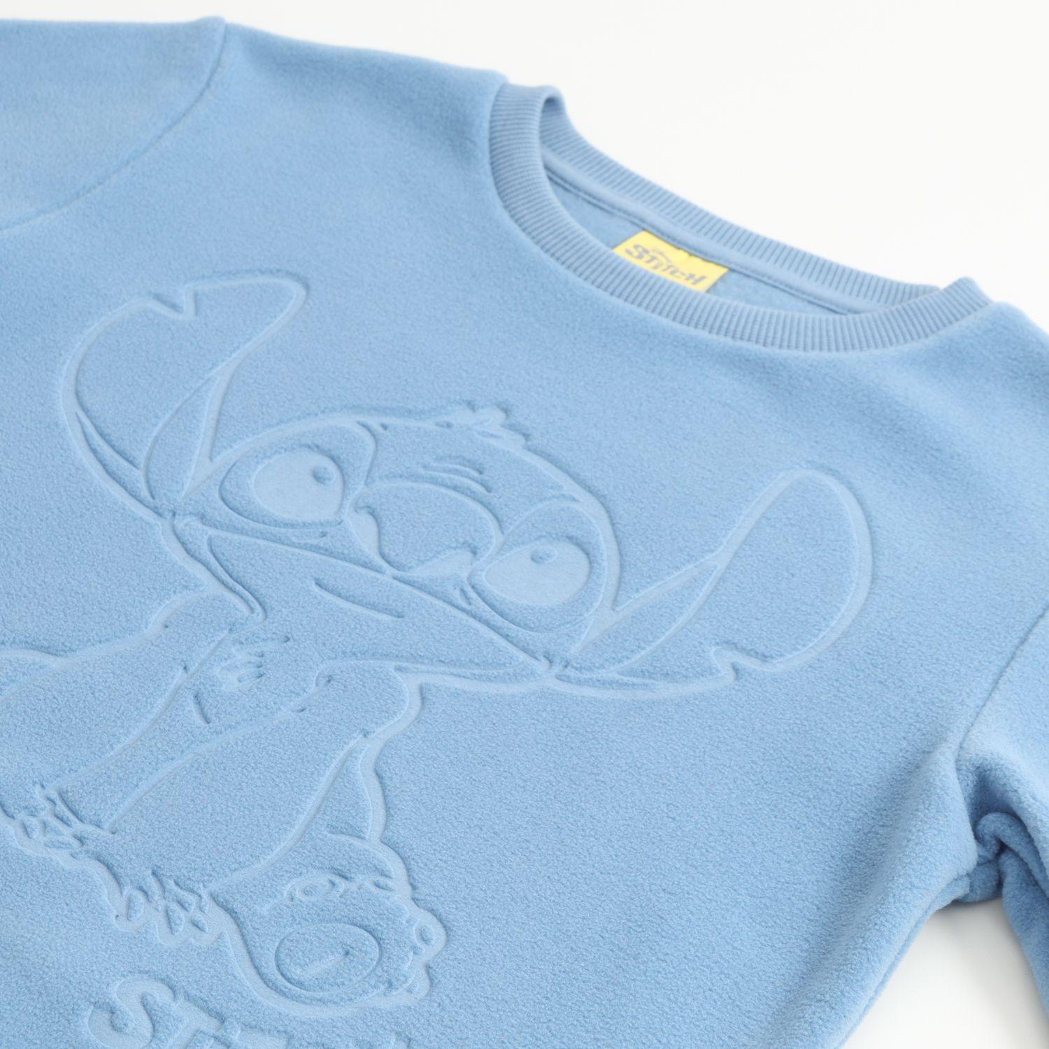 Polar Niña Diseño Frontal Lilo & Stitch Celeste Disney-2