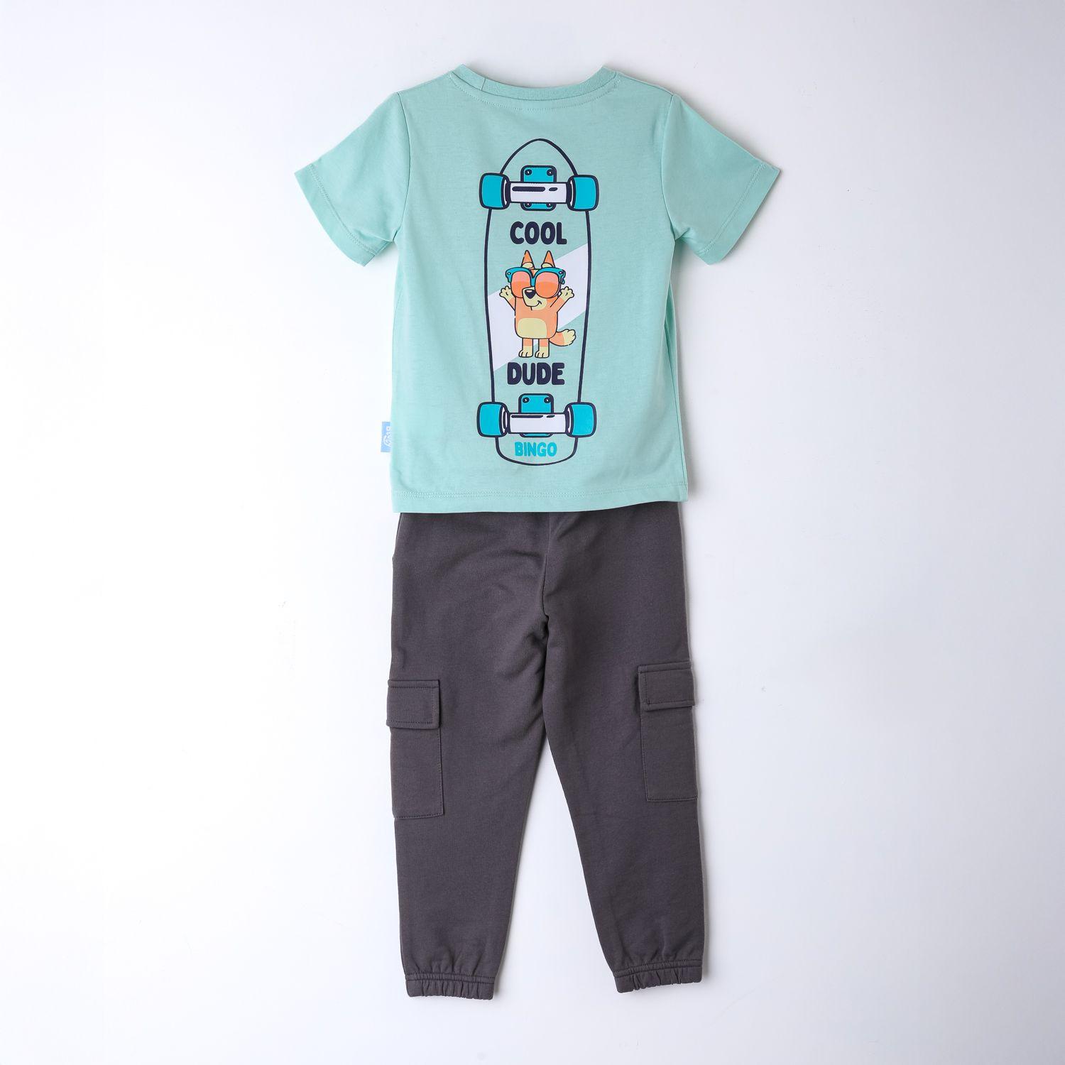 Conjunto Niño Bingo & Bluey Frente Verde-2