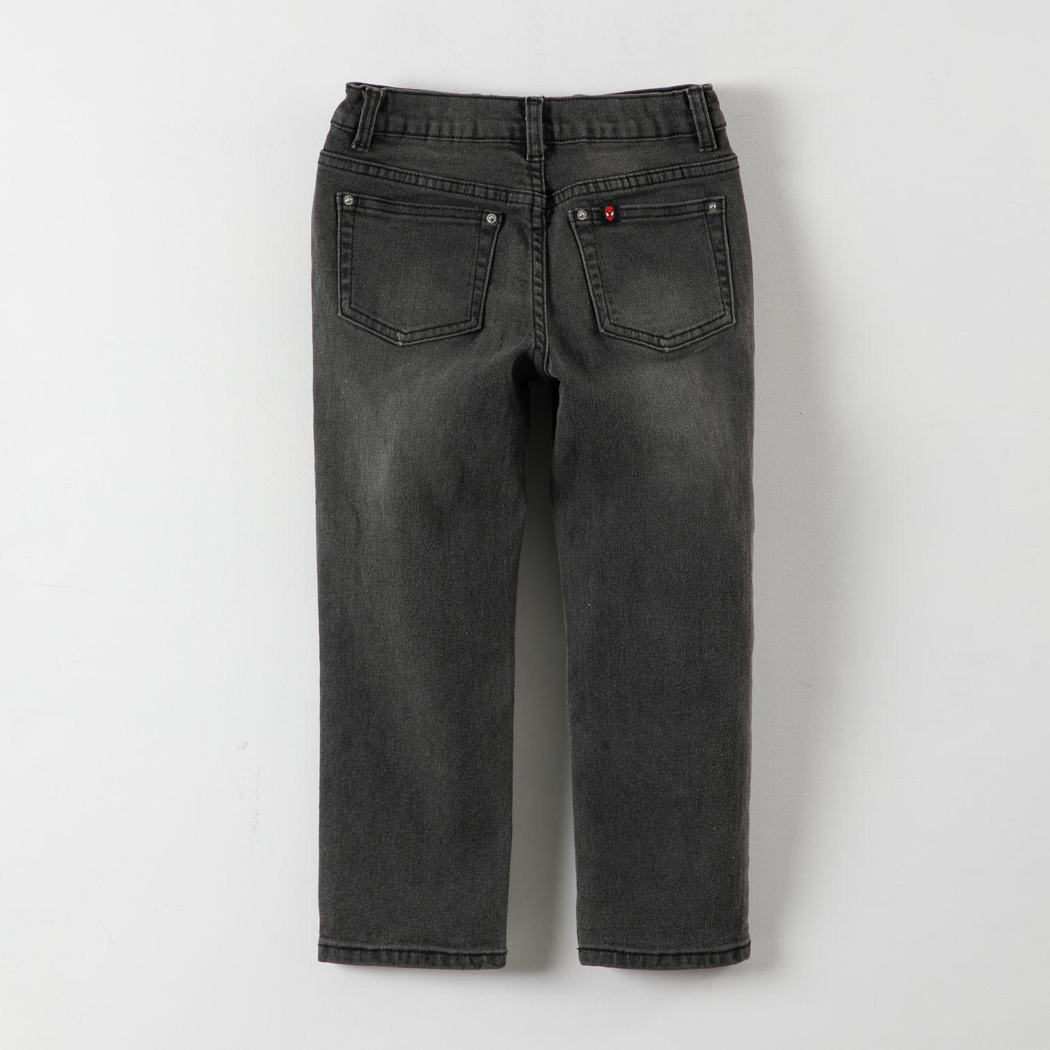 Jeans Niño Spiderman Logo Negro Marvel-4
