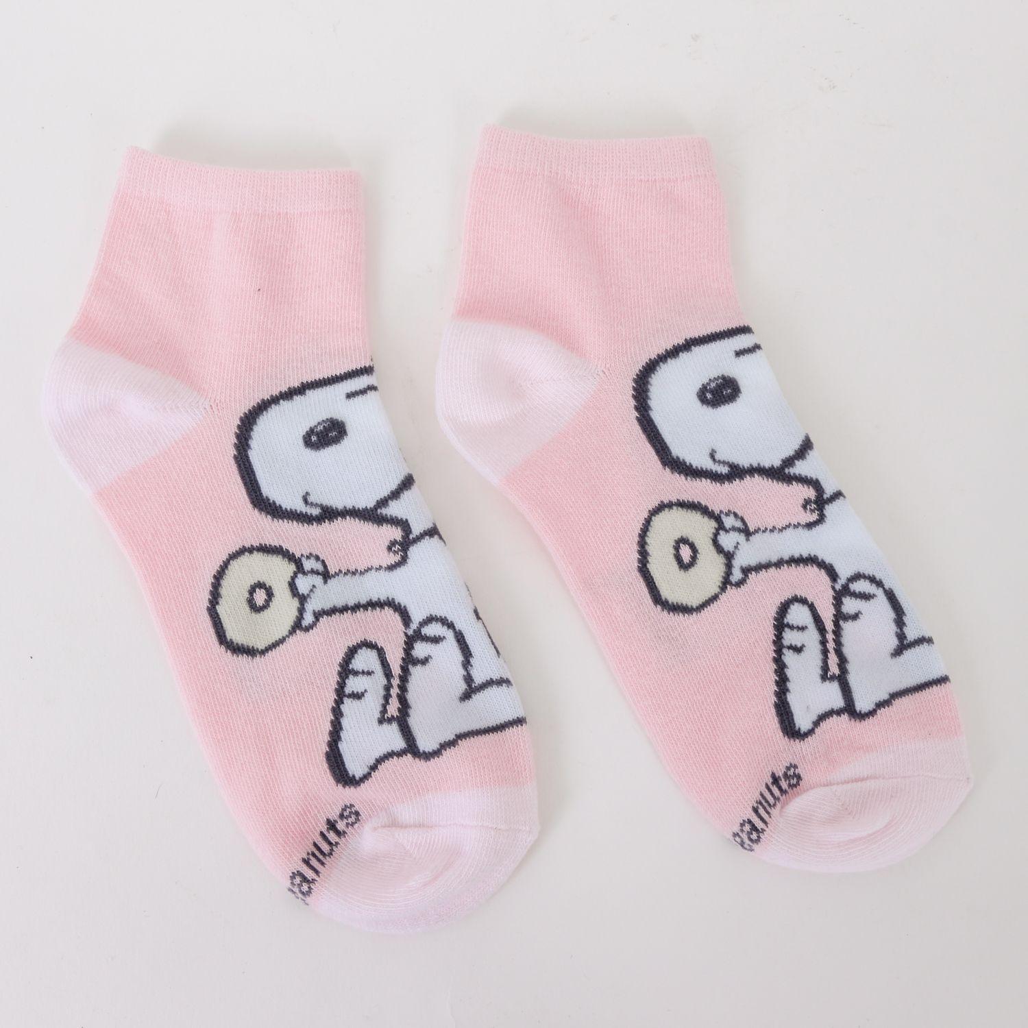 Tripack Calcetín Mujer Rosado Sweet Snoopy-6