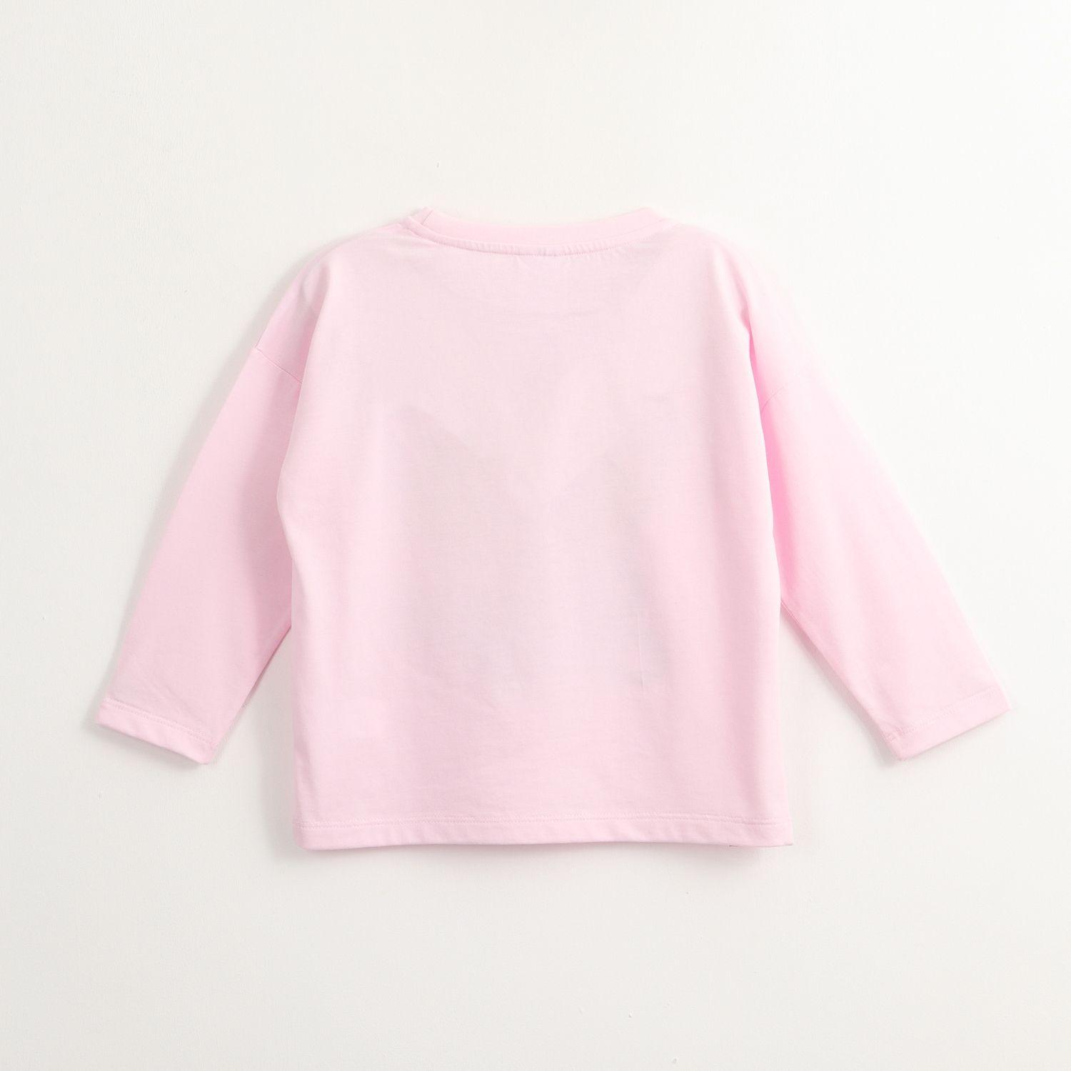 Polera Manga Corta Niña Skye Lentejuelas Rosado Paw Patrol-4