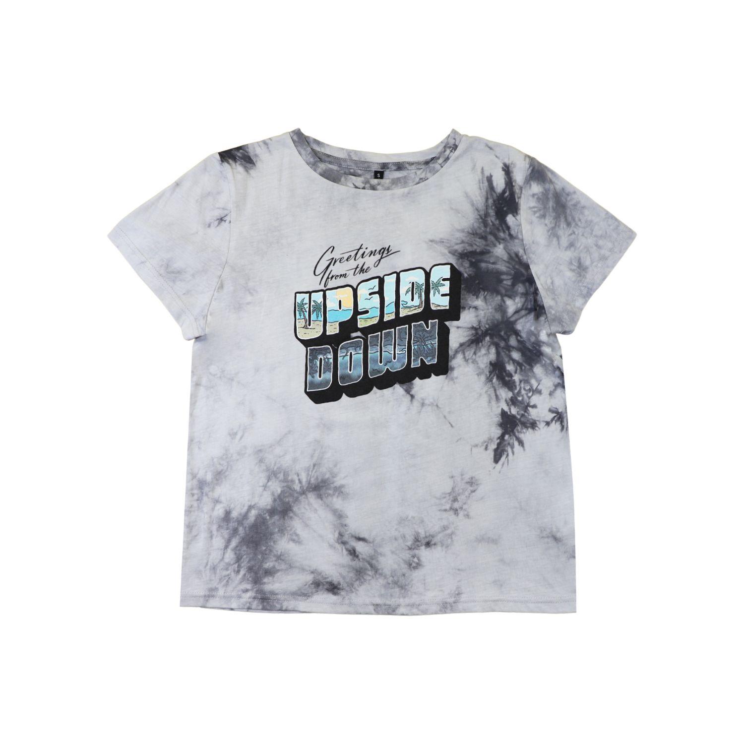 Polera Mujer Stranger Things Upside Gris Stranger Things-0