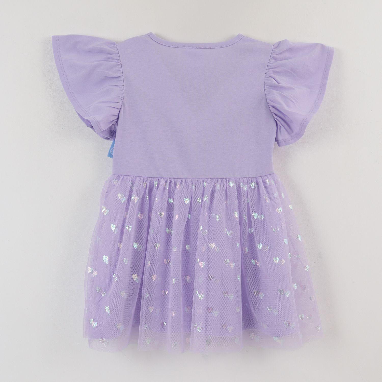 Vestido Manga Vuelos Niña Lila Bluey Lets Play Bluey-1