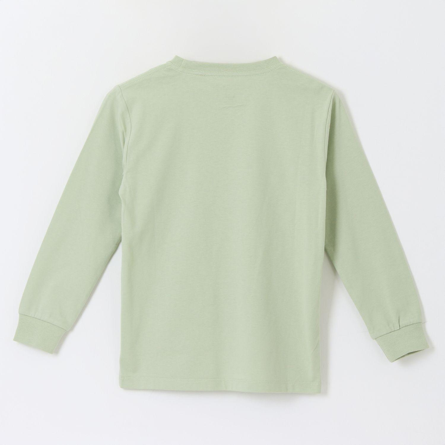 Polera Manga Larga Niño Creeper Blanco Minecraft-1