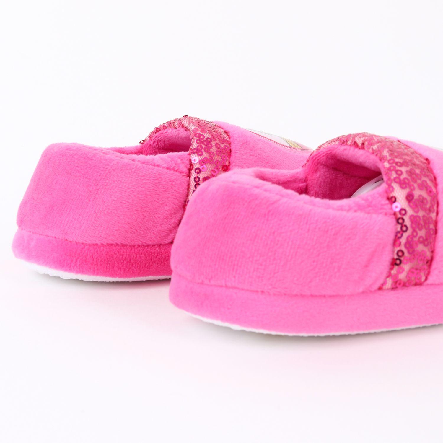 Pantufla Niña Lentejuelas Logo Rosado Barbie-2