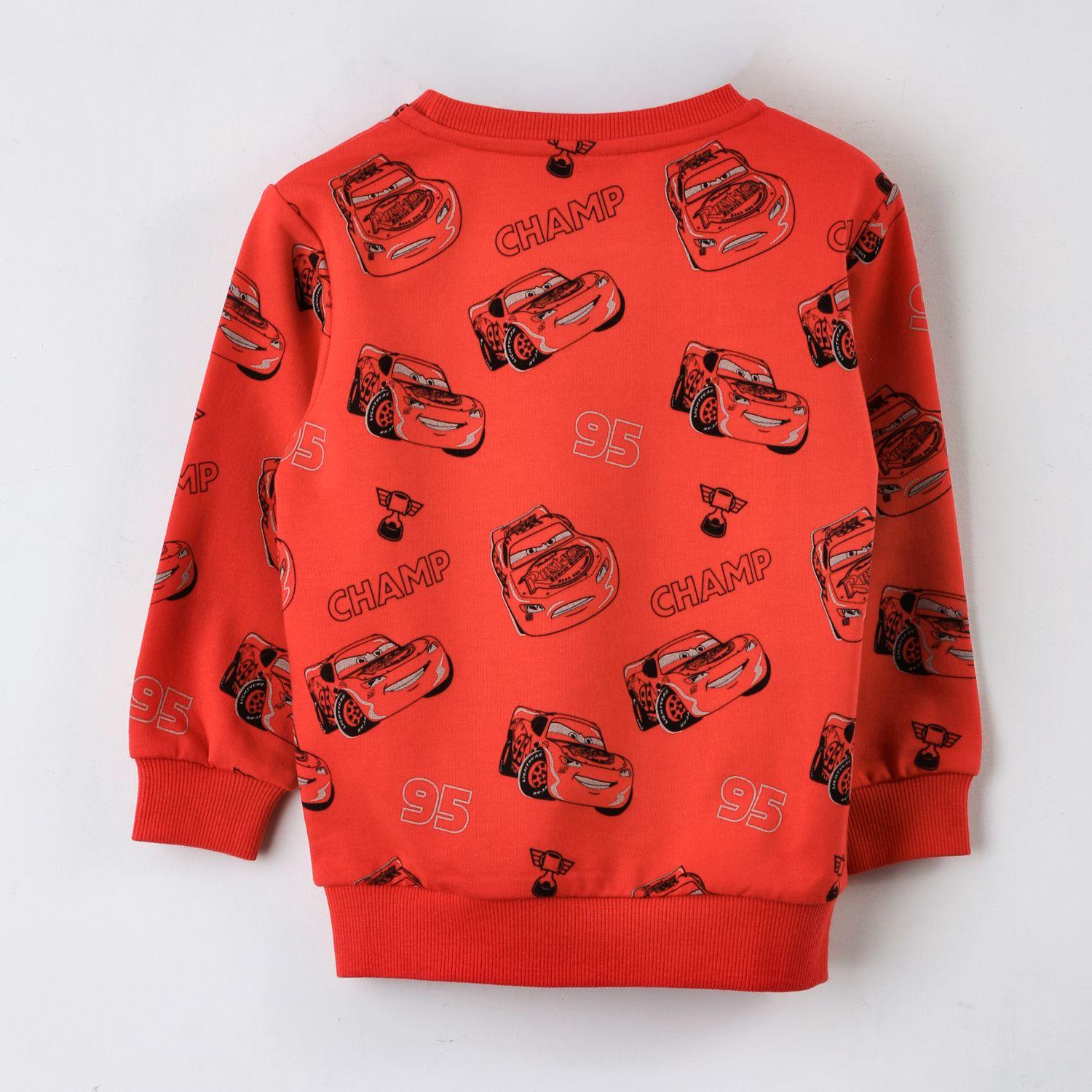 Polerón Cerrado Niño Cars Disney Full Print Rojo-2