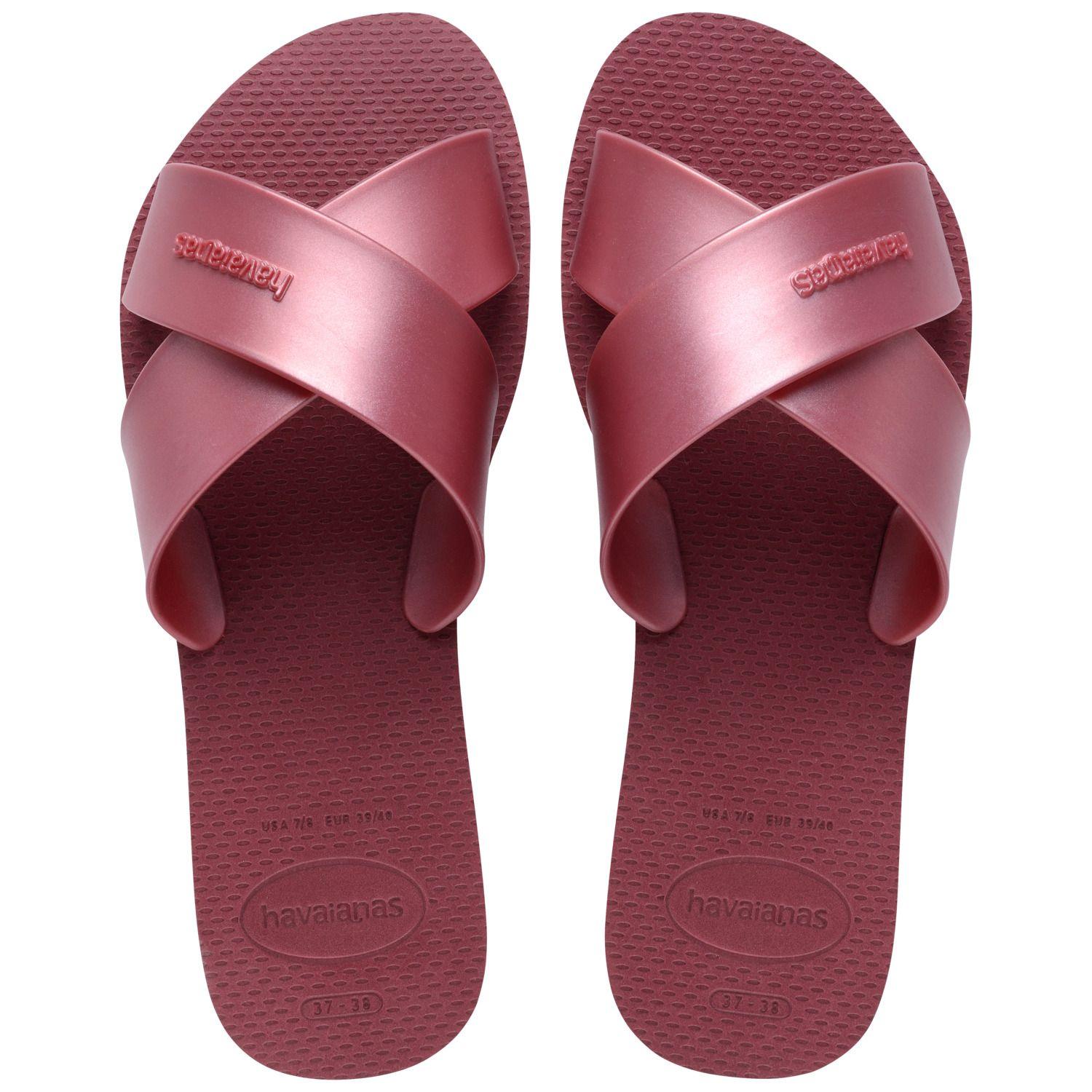 Sandalia Mujer Aqua Metallic Amaranto Havaianas-0