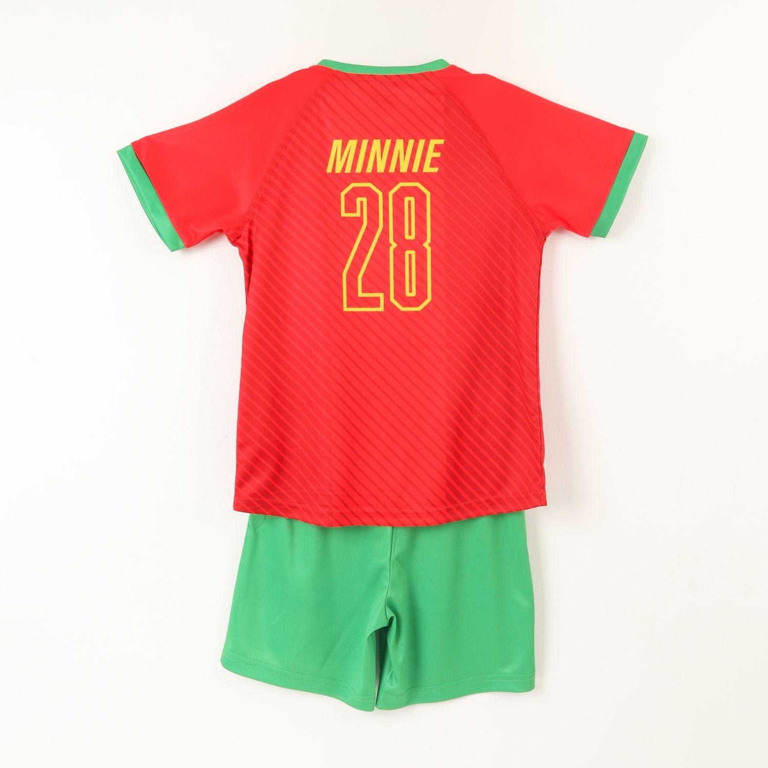 Conjunto Futbol Niña Minnie Rojo Disney-3