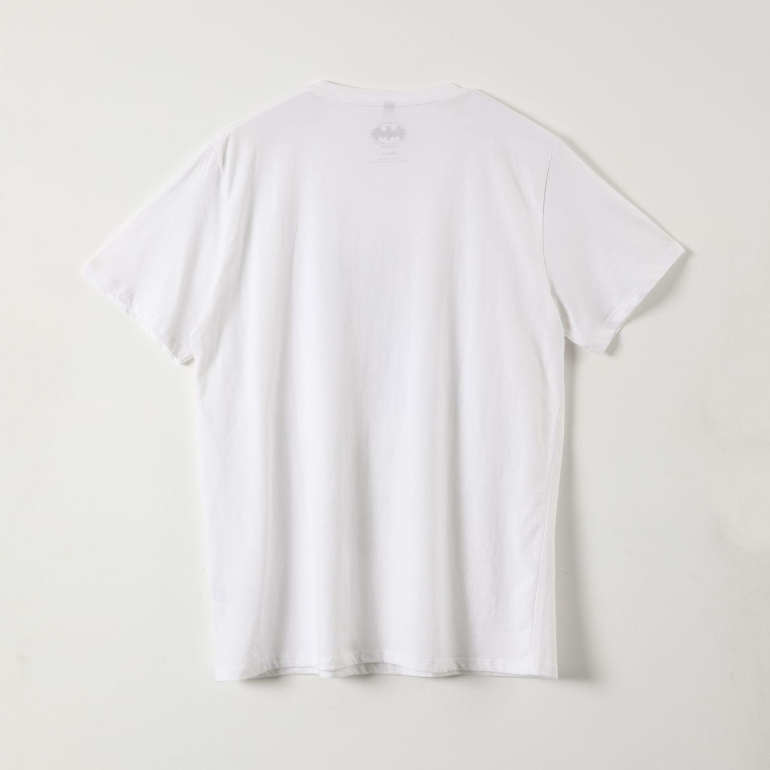 Polera Manga Corta Hombre Prince of Crime Blanco DC Comics-2