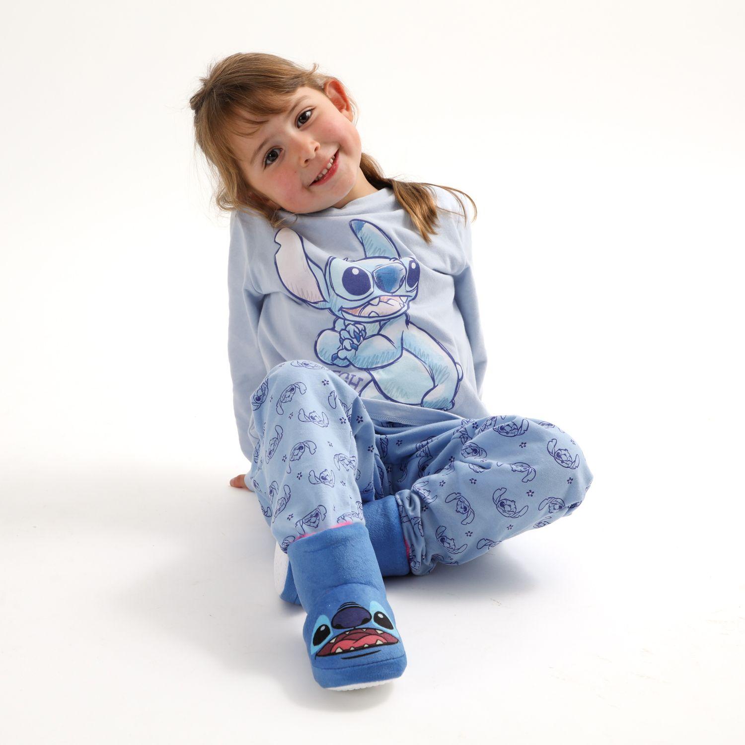 Conjunto Pijama Buzo Niña Lilo & Stitch One Celeste Disney-1