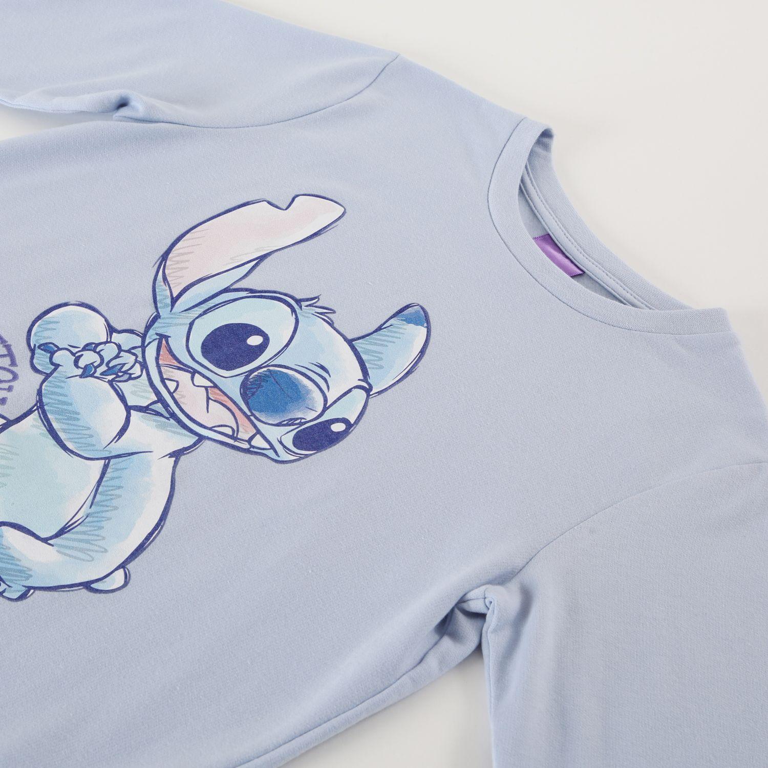 Conjunto Pijama Buzo Niña Lilo & Stitch One Celeste Disney-3