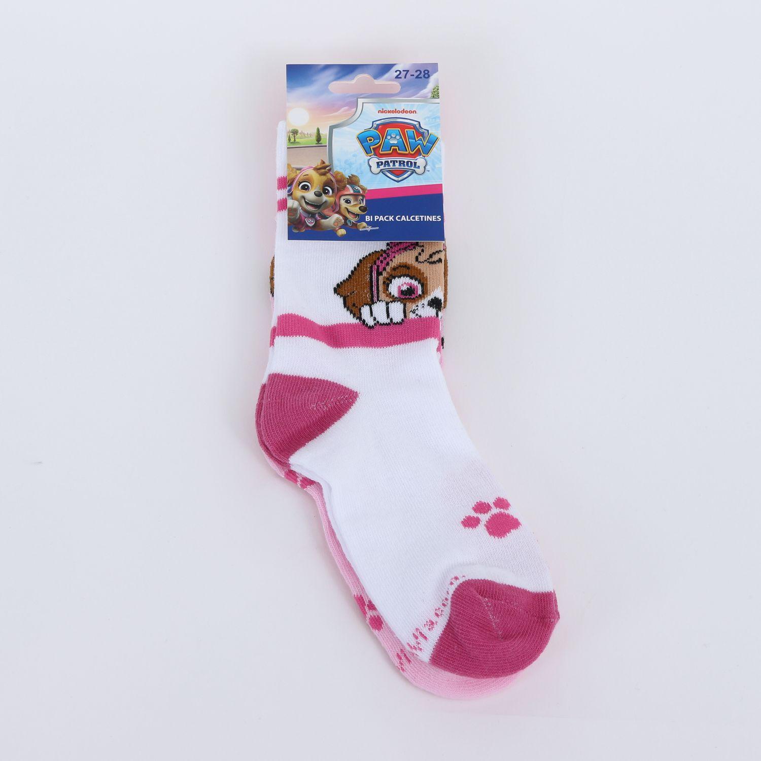 Calcetín 2P Niña Paw Patrol Skye Rosado-2