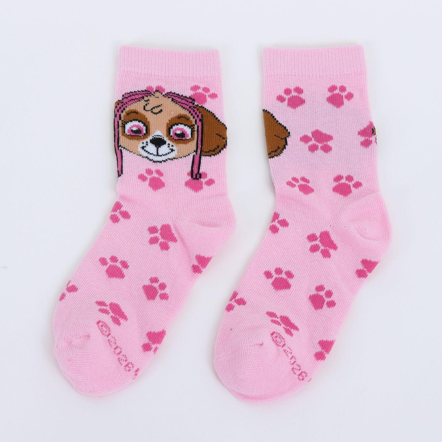 Calcetín 2P Niña Paw Patrol Skye Rosado-3