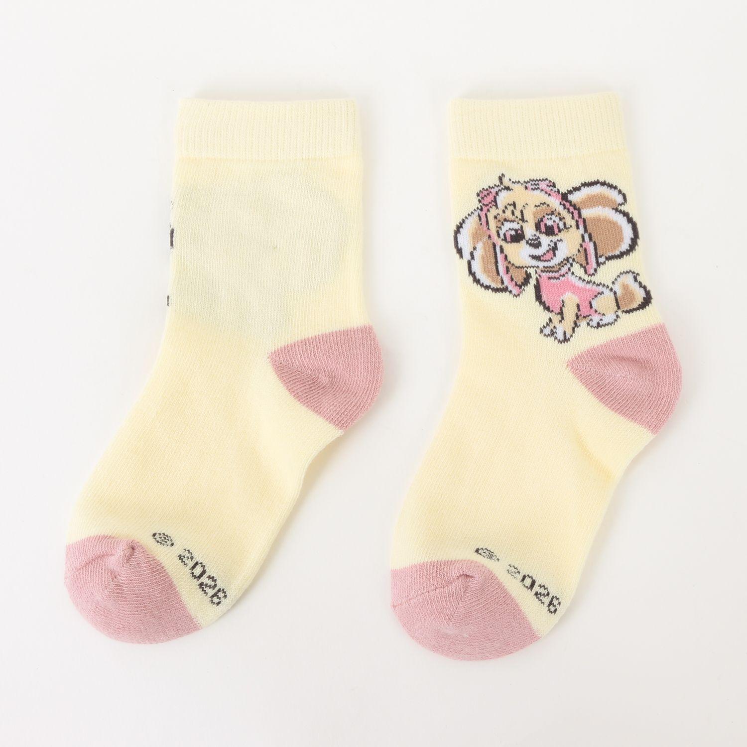 Tripack Calcetines Niña Rosado Skye Paw Patrol-6