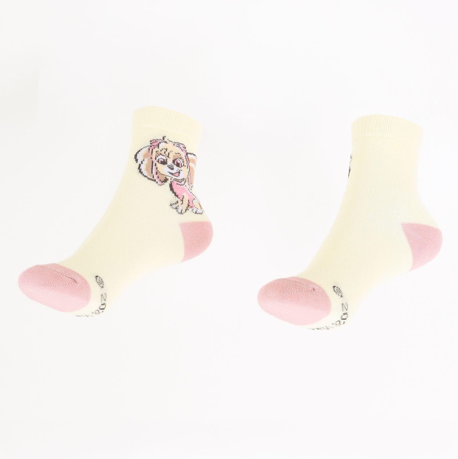 Tripack Calcetines Niña Rosado Skye Paw Patrol-7