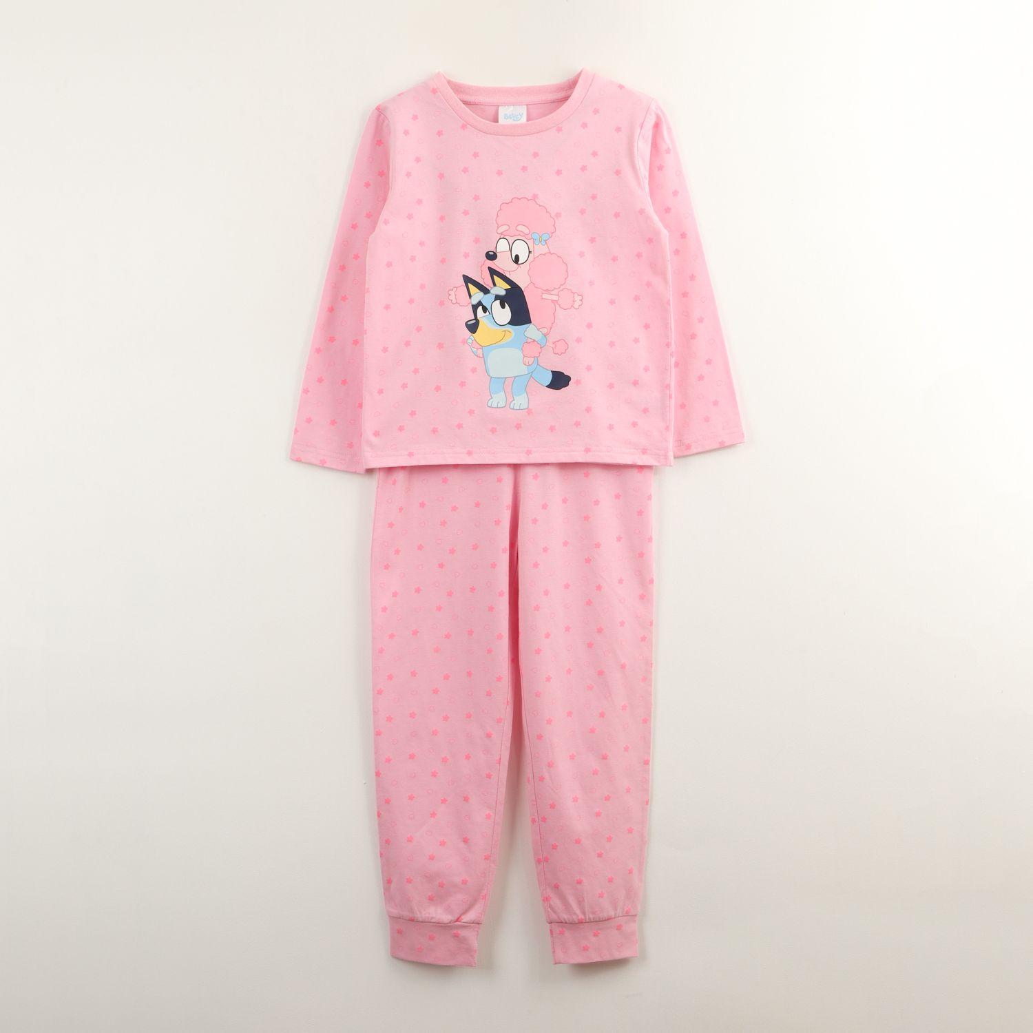 Conjunto Pijama Niña Rosado Coco Y Bluey-0