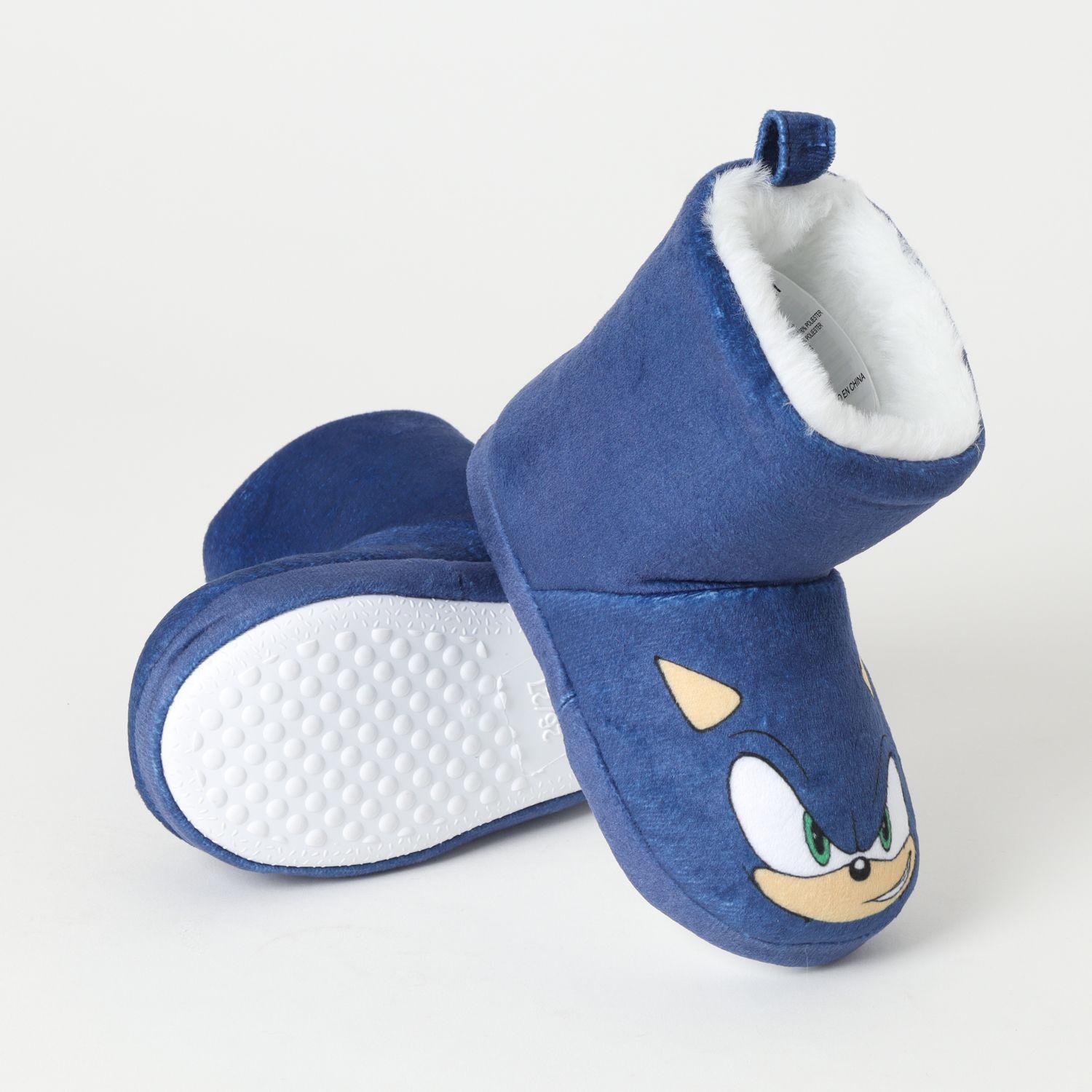 Pantufla Bota Niño Face Azul Sonic-2
