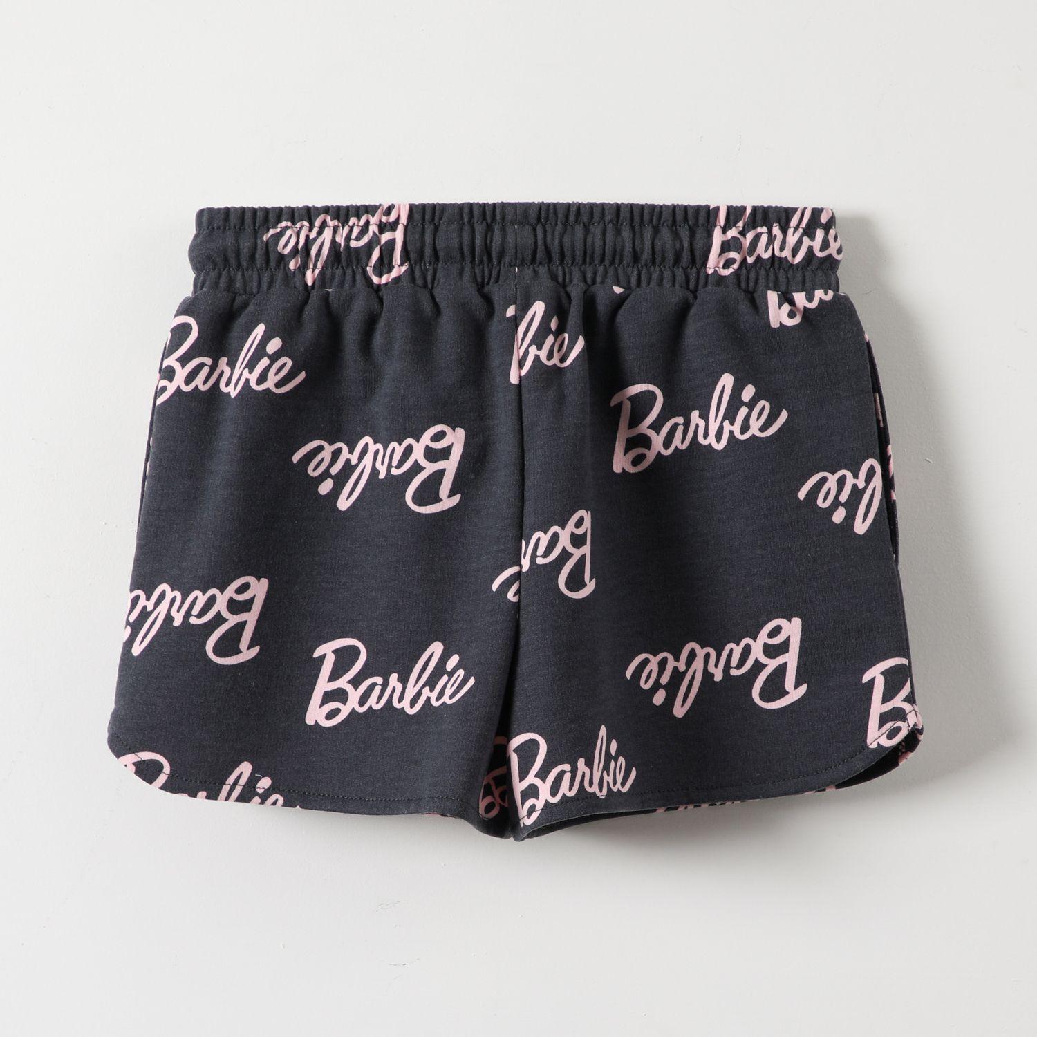 Short Niña Full Print Gris Barbie-2