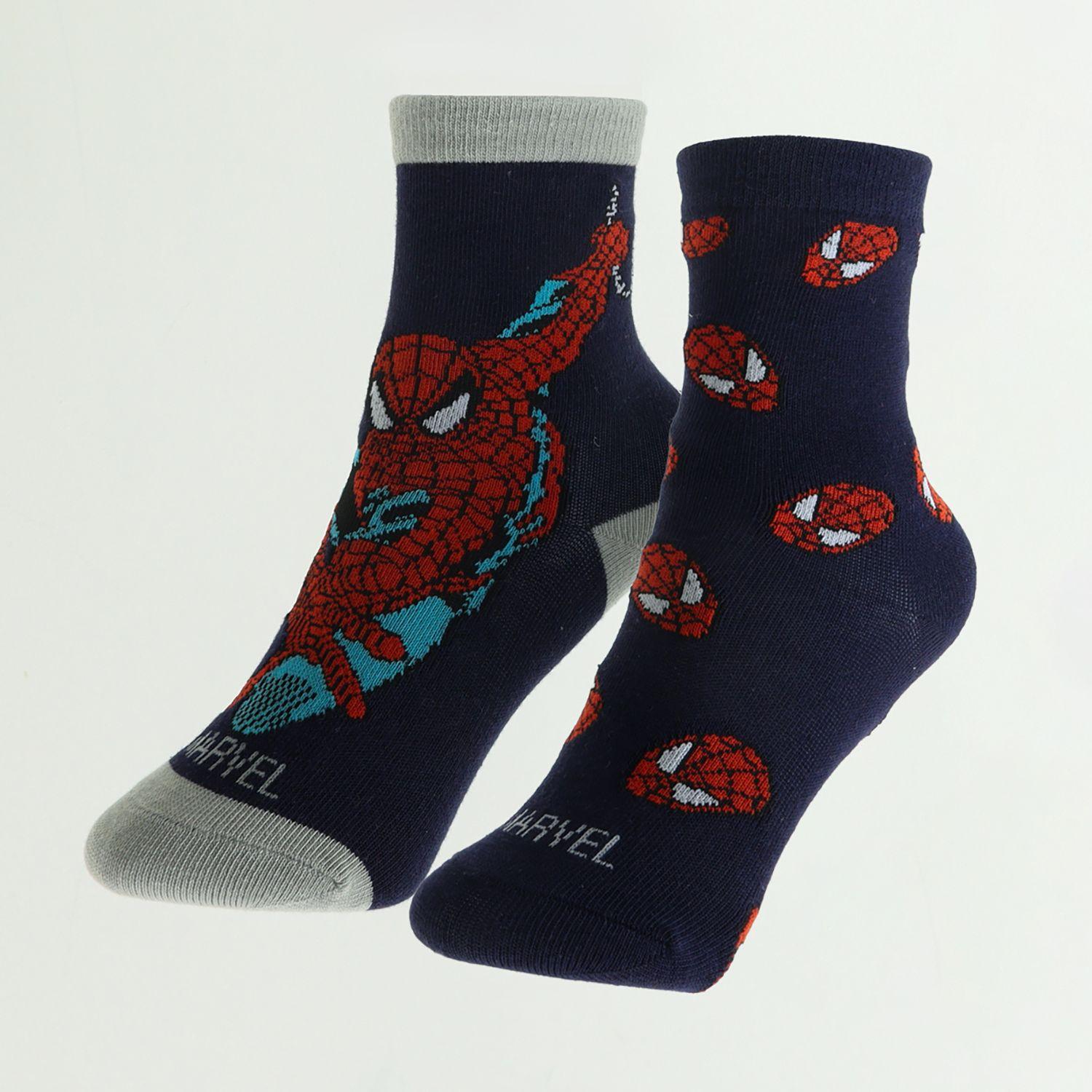 Bipack Calcetines Niño Spiderman Heads Azul Marvel-0