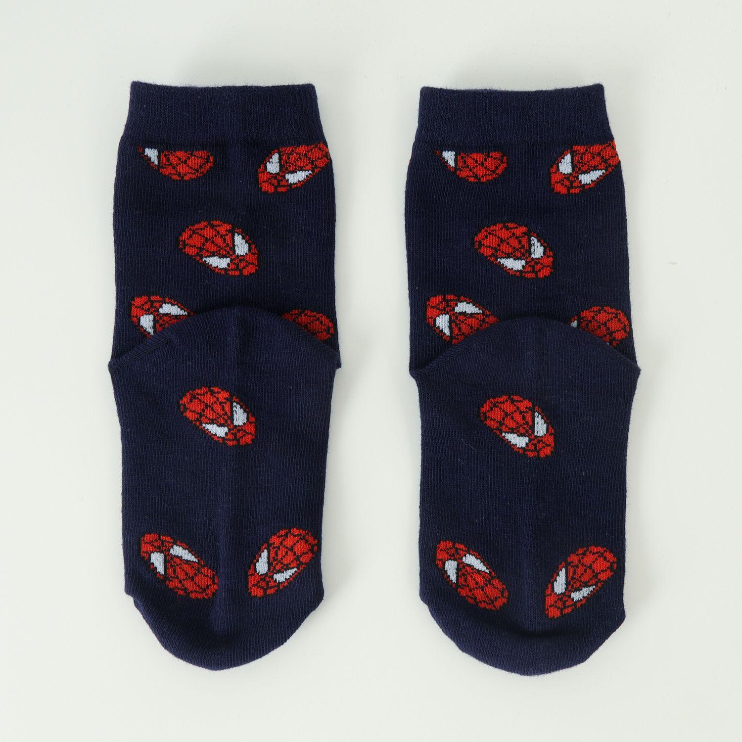 Bipack Calcetines Niño Spiderman Heads Azul Marvel-4
