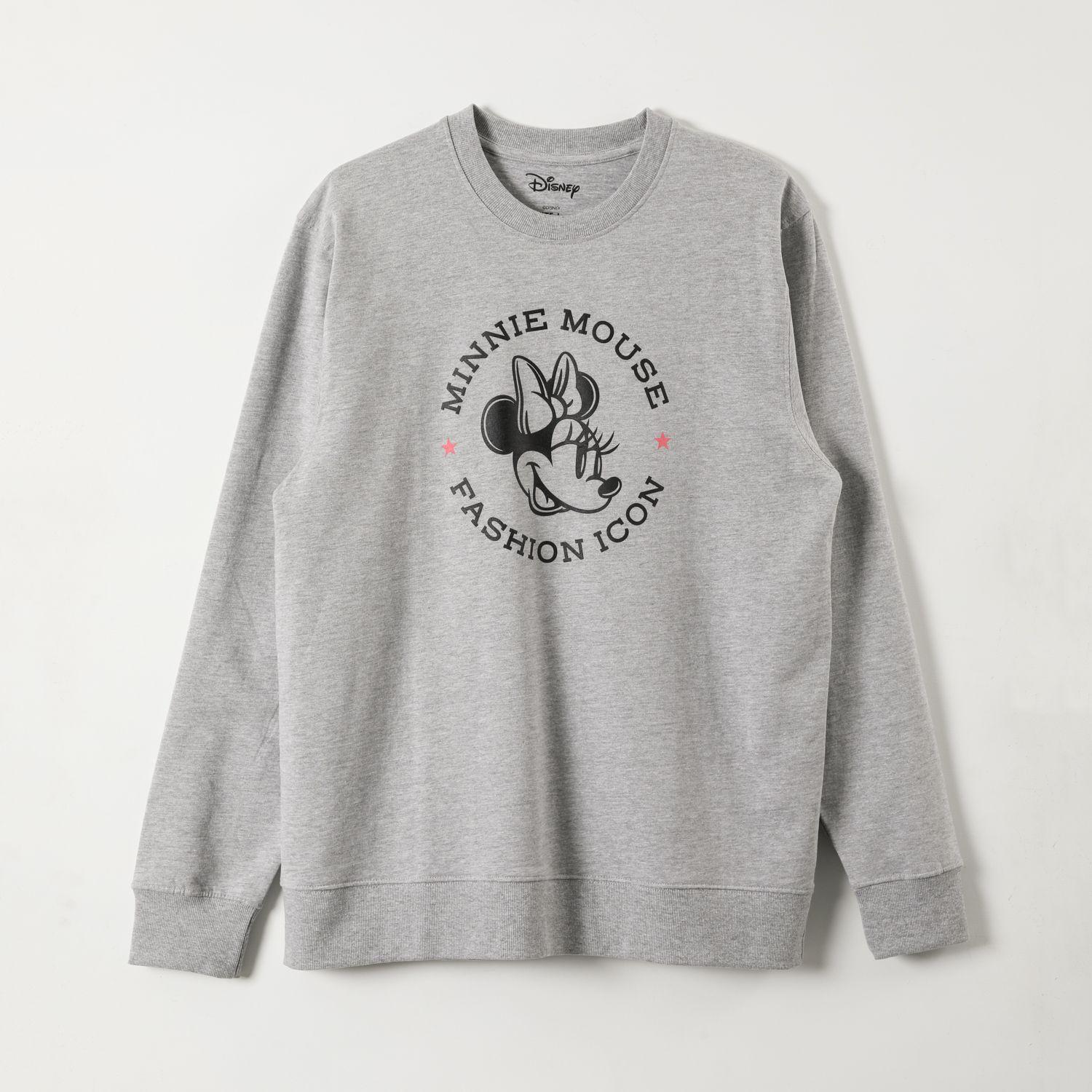 Poleron Cerrado Mujer Fashion Icon Gris Minnie-0