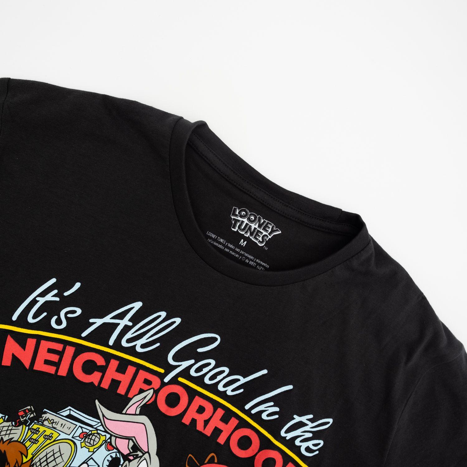 Polera Hombre Streetwear Gris Looney Tunes-2