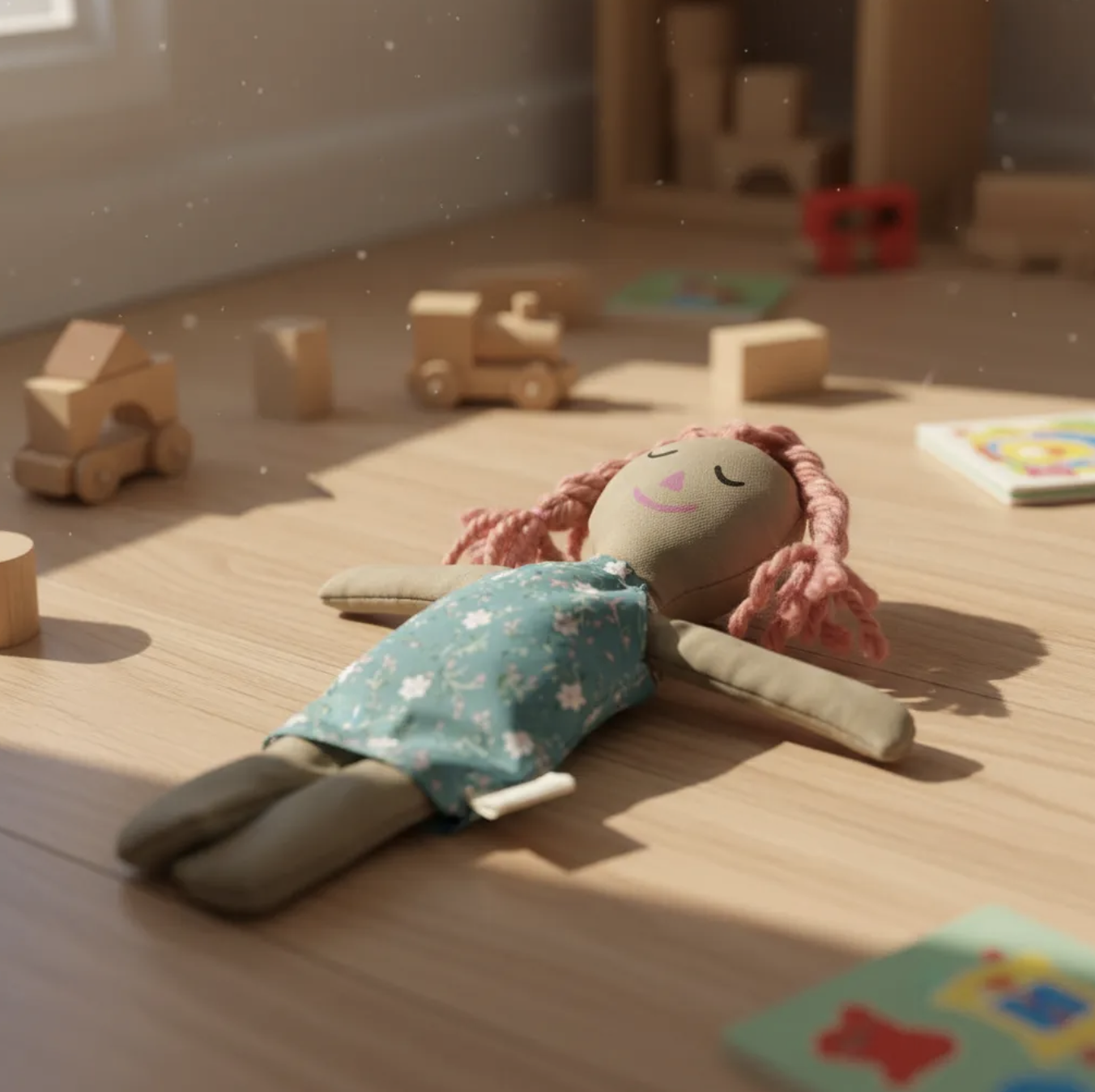 Emilia mi muñeca de trapo juguete Montessori & Waldorf 32cm-3