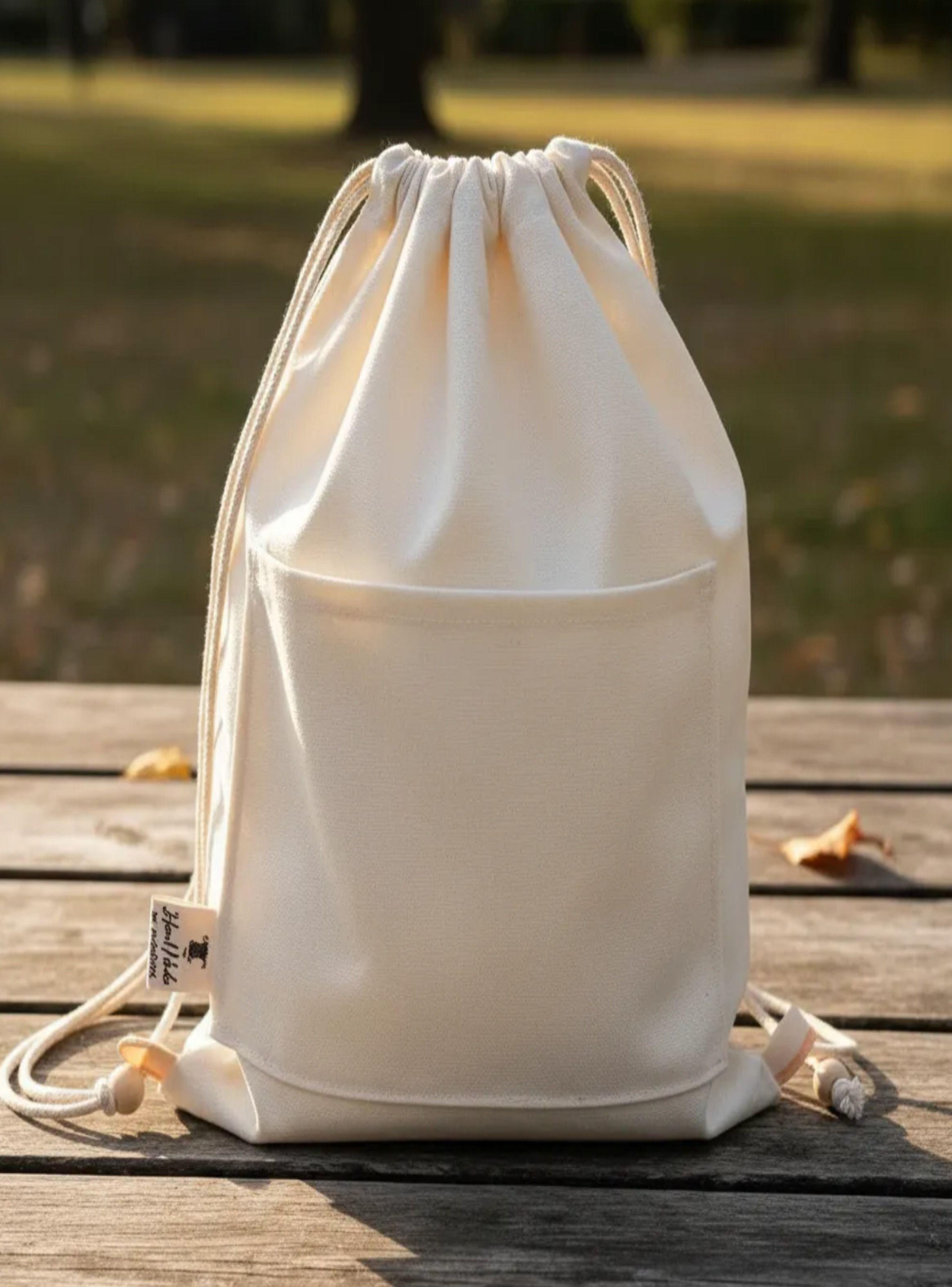 Mochila morral de Lona bolso Escolar o Viaje 40x30 cm-2