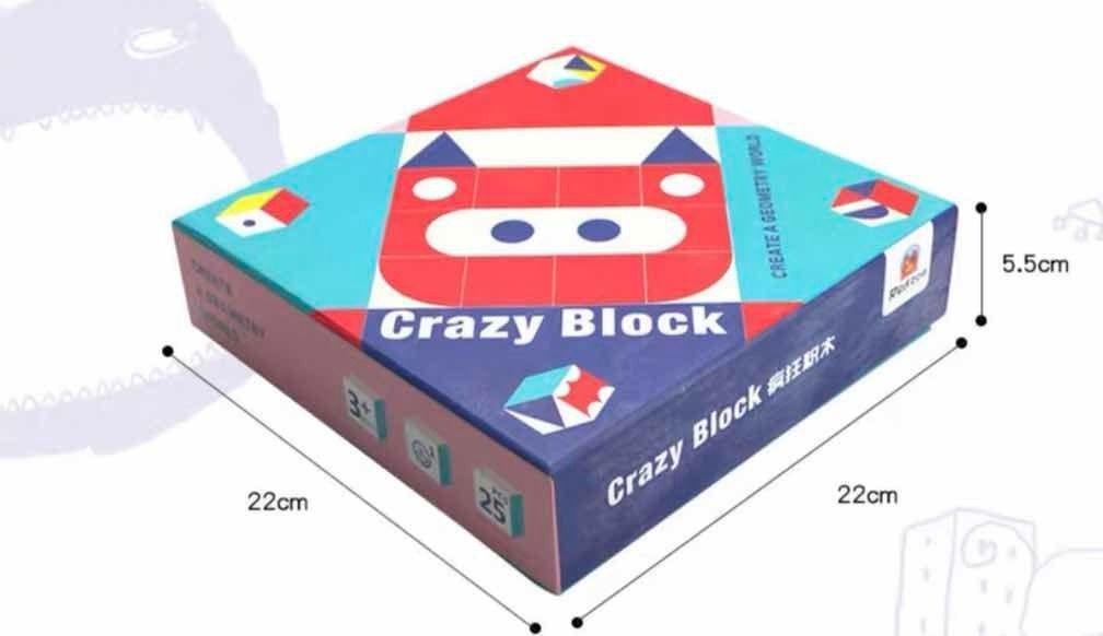 Tangrama de madera, set de 25 cubos lógicos - Psicopedagogía-6