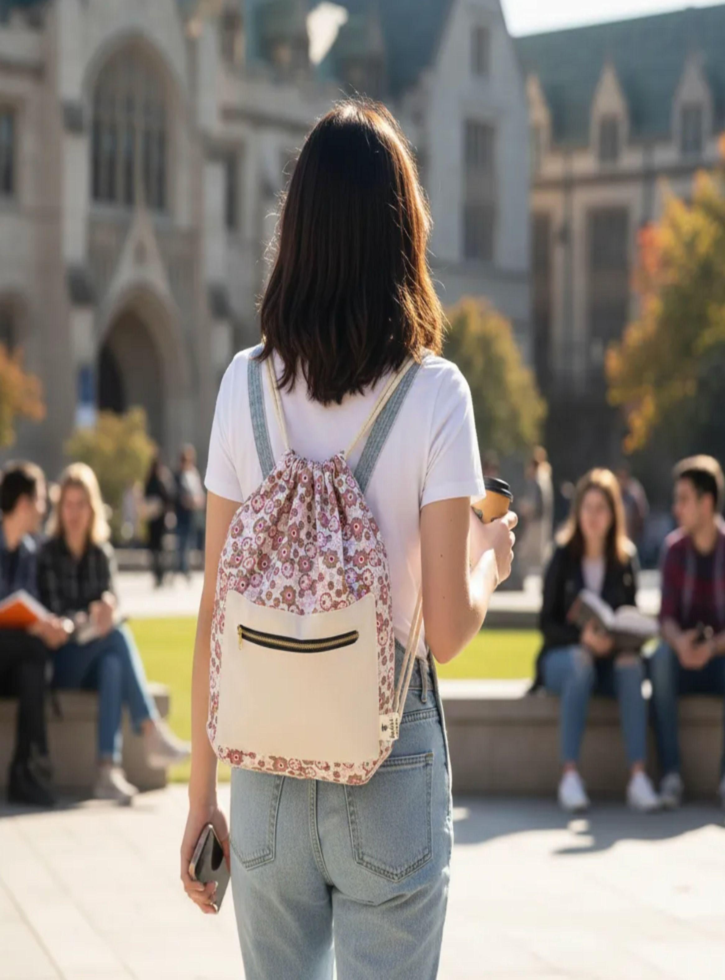 Morral femenino lona Bolso Ballet Universidad Viaje-2