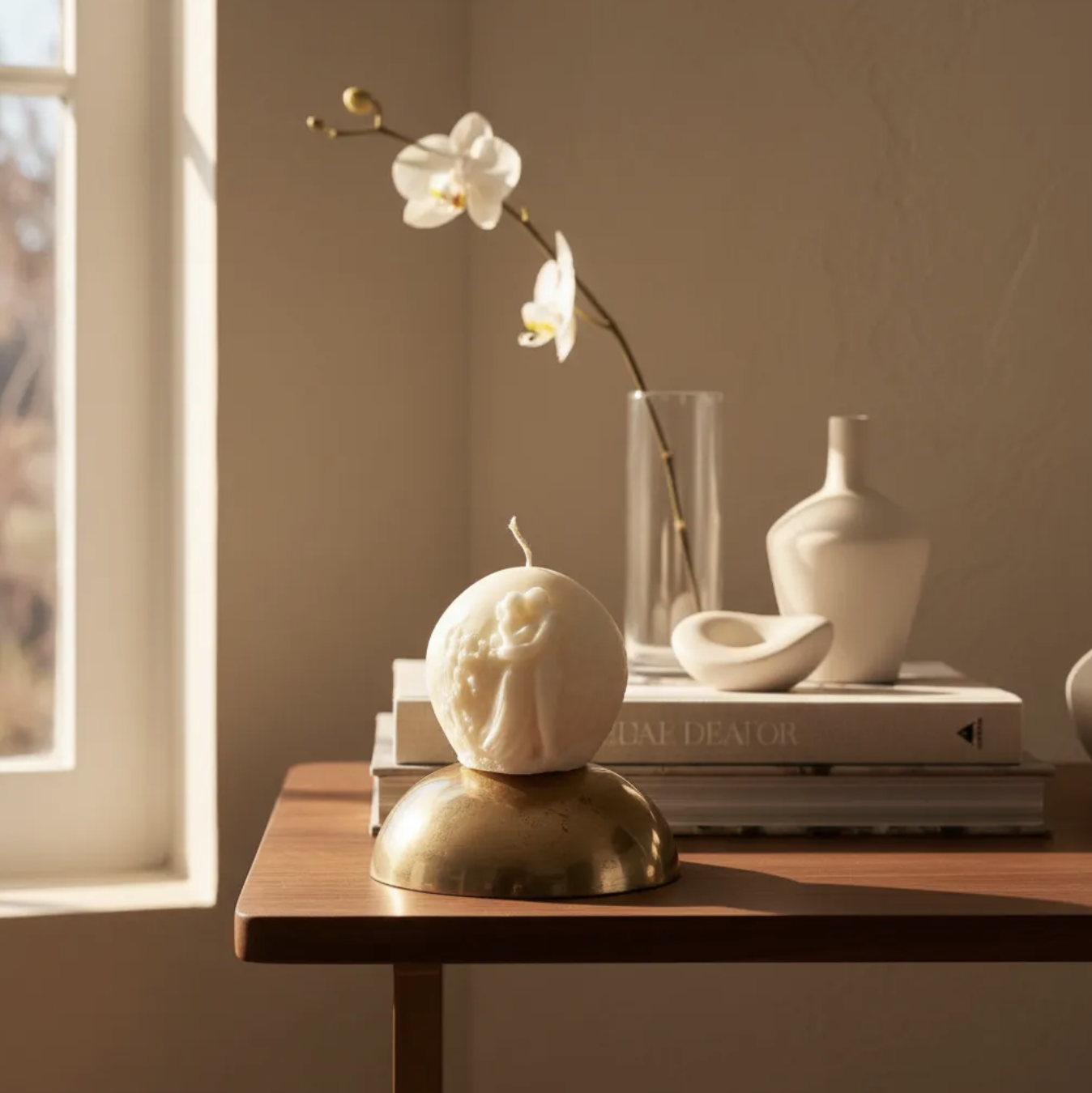 Vela Enamorados para matrimonio. Souvenir pareja decoración 7 cm en cera de soja-2