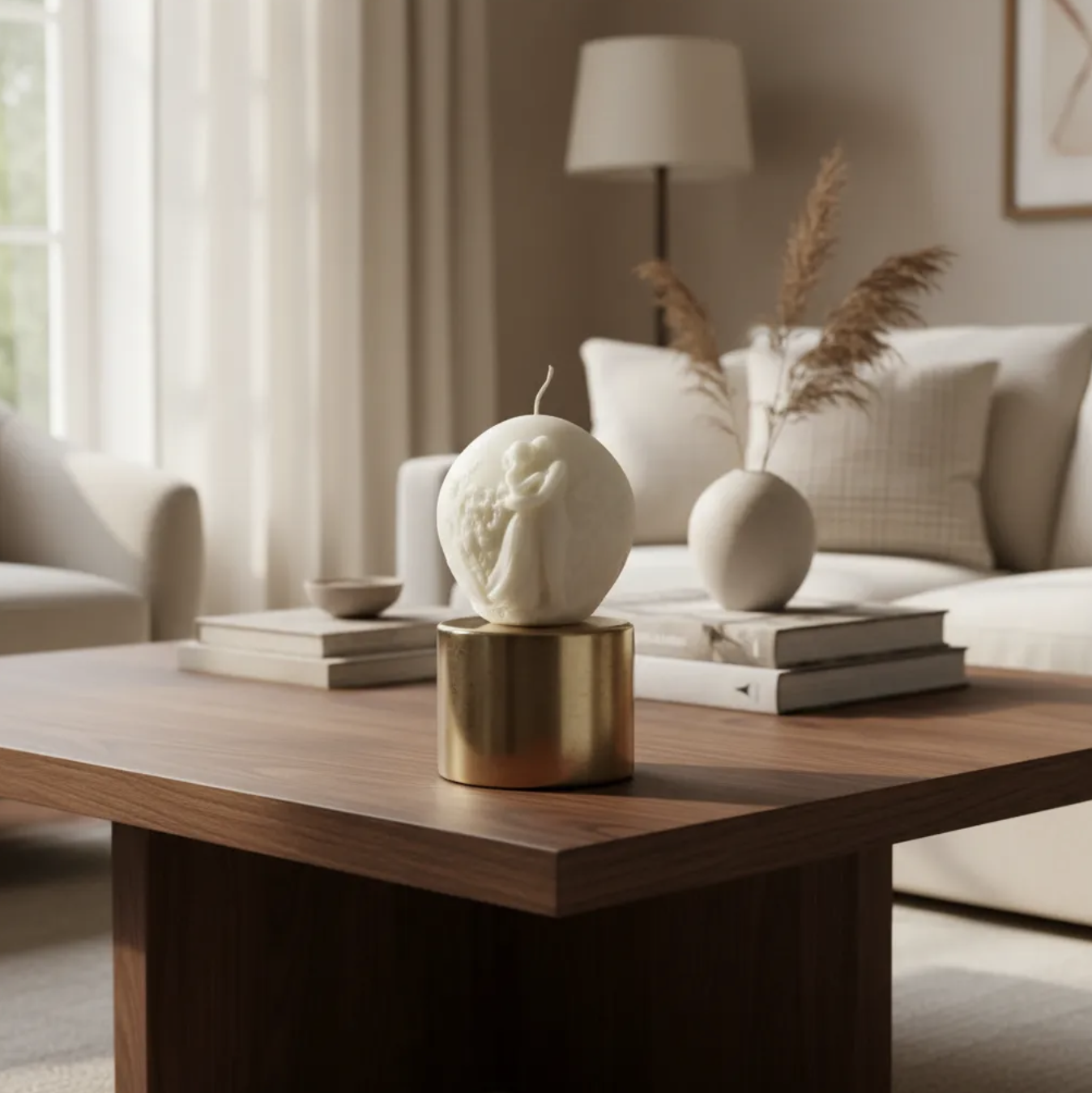 Vela Enamorados para matrimonio. Souvenir pareja decoración 7 cm en cera de soja-5