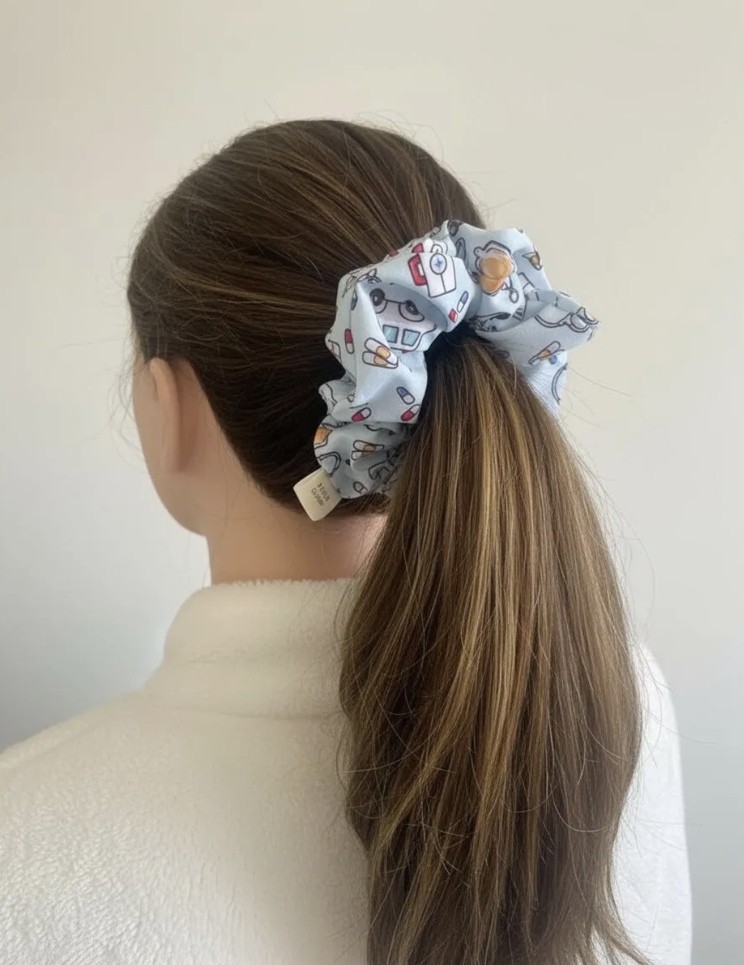 Scrunchie o colet para mujer enfermera 2 unidades collet-3