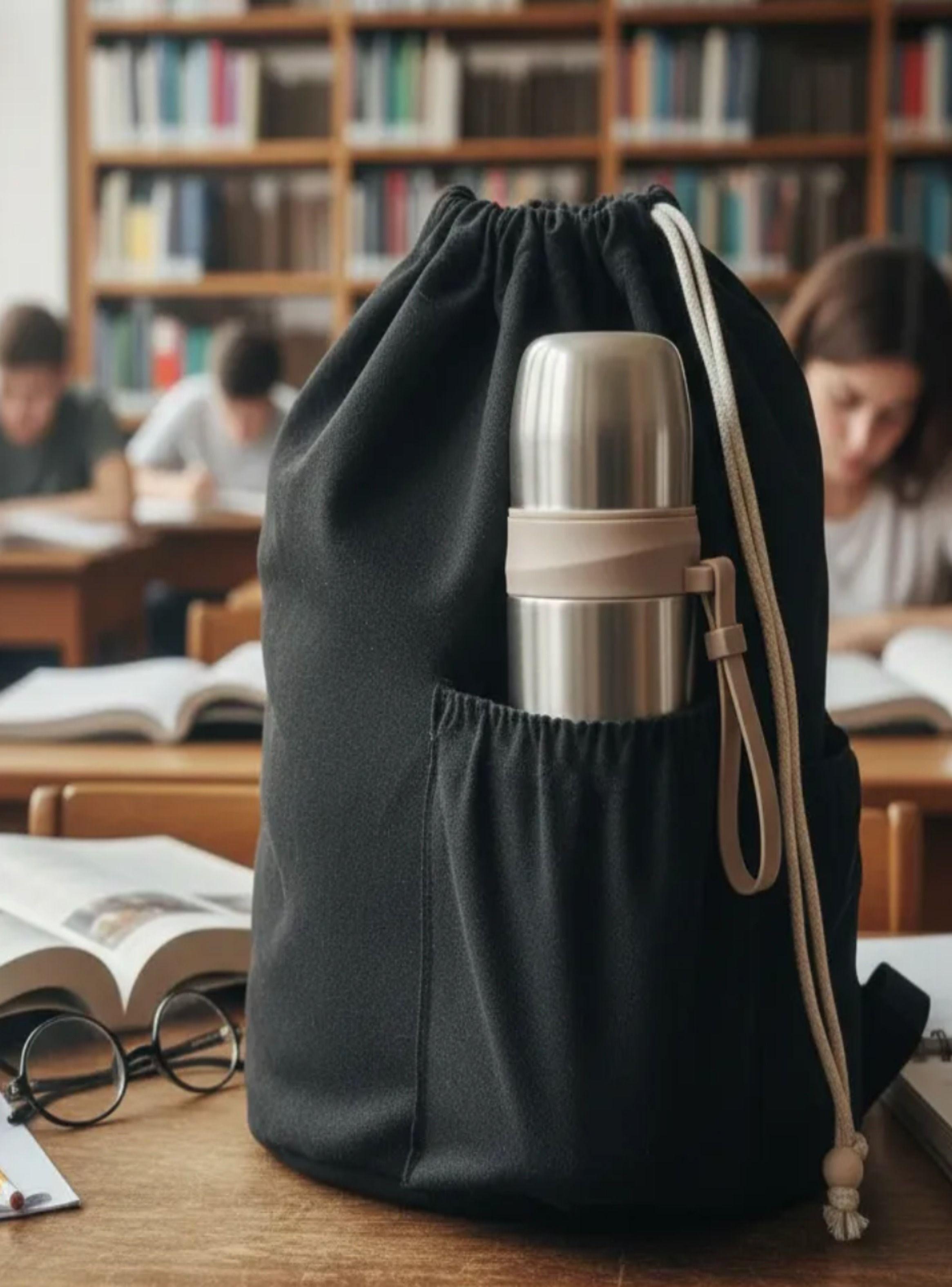 Mochila Escolar de lona 40x30 cm Confección Nacional-4