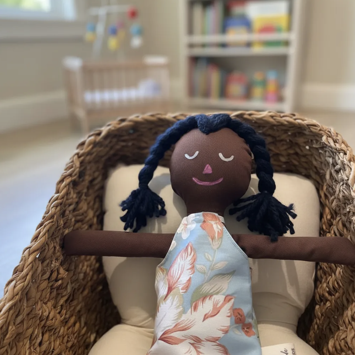 Muñeca de Trapo Mónica una morena de juego Waldorf & Montessori promueve la Inclusión Educativa-3