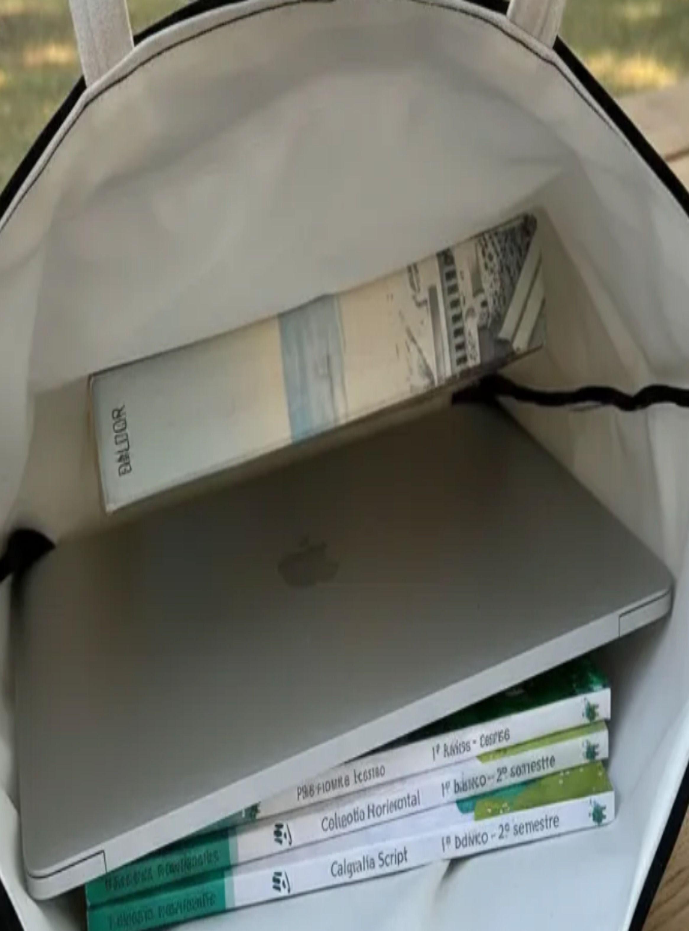 Tote Bag Carolina Bou de Lona con forro Impermeable-4