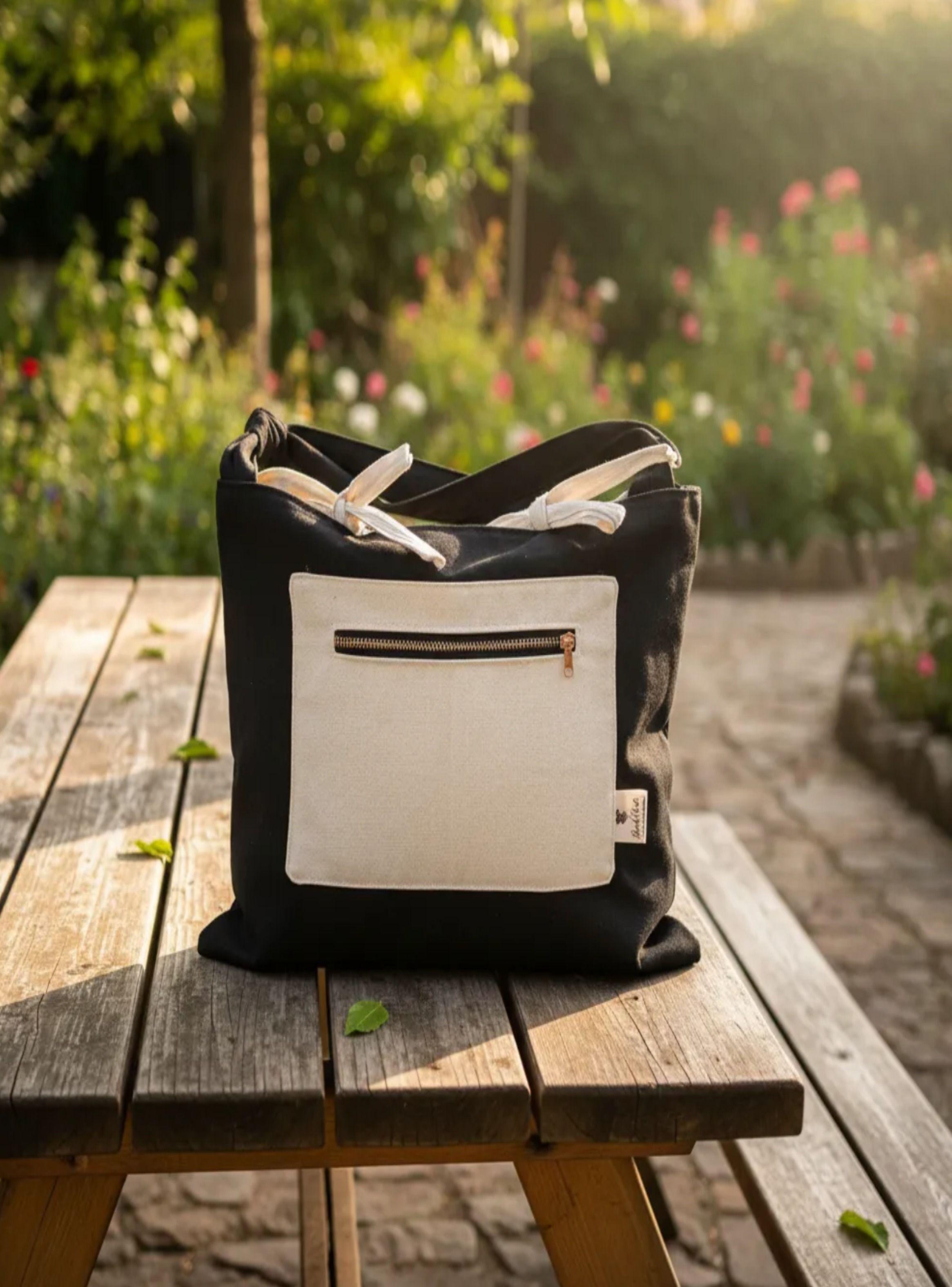 Tote Bag Carolina Bou de Lona con forro Impermeable-5