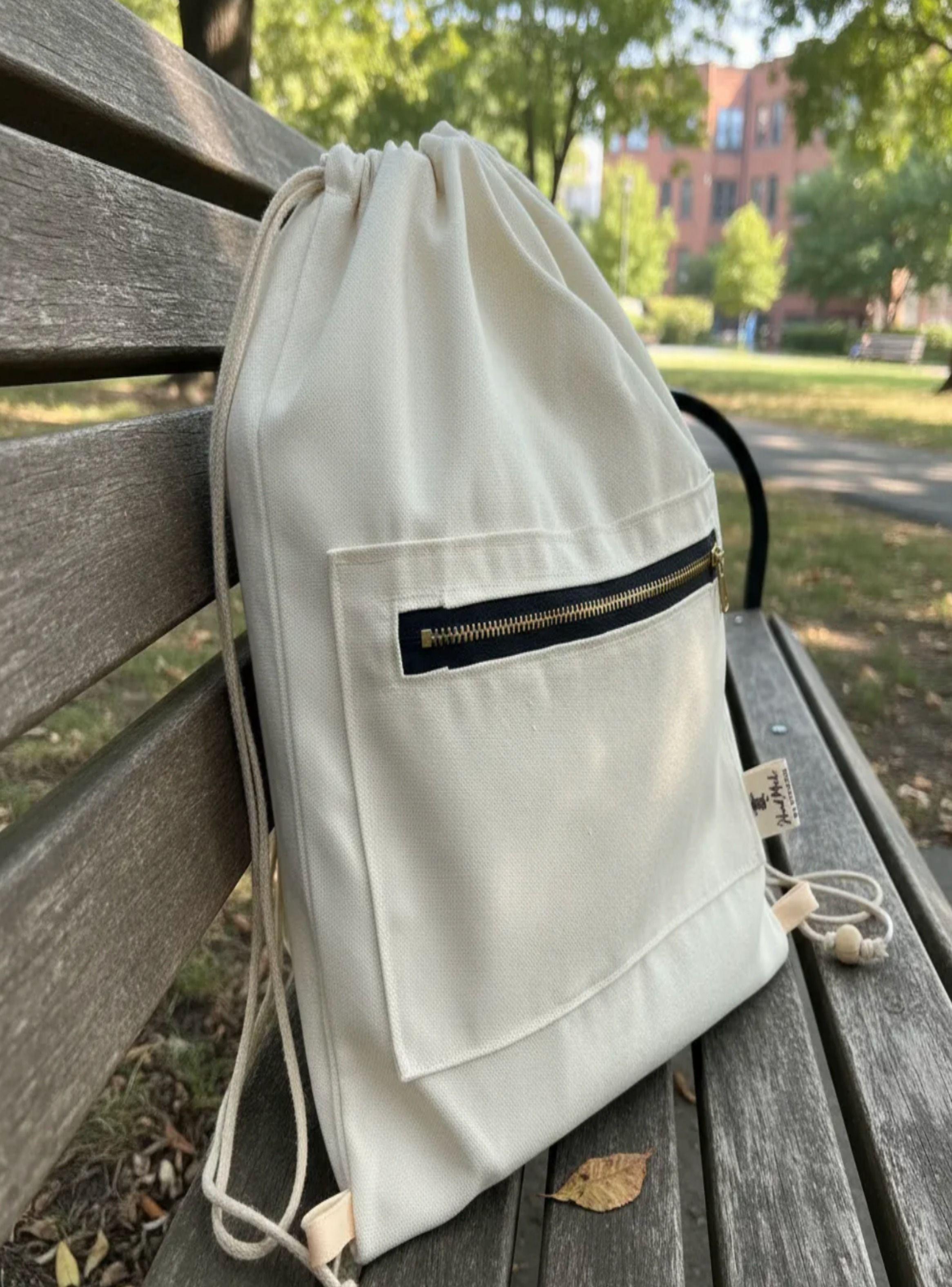 Mochila Escolar morral lona Bolso 40x30cm Nacional-3