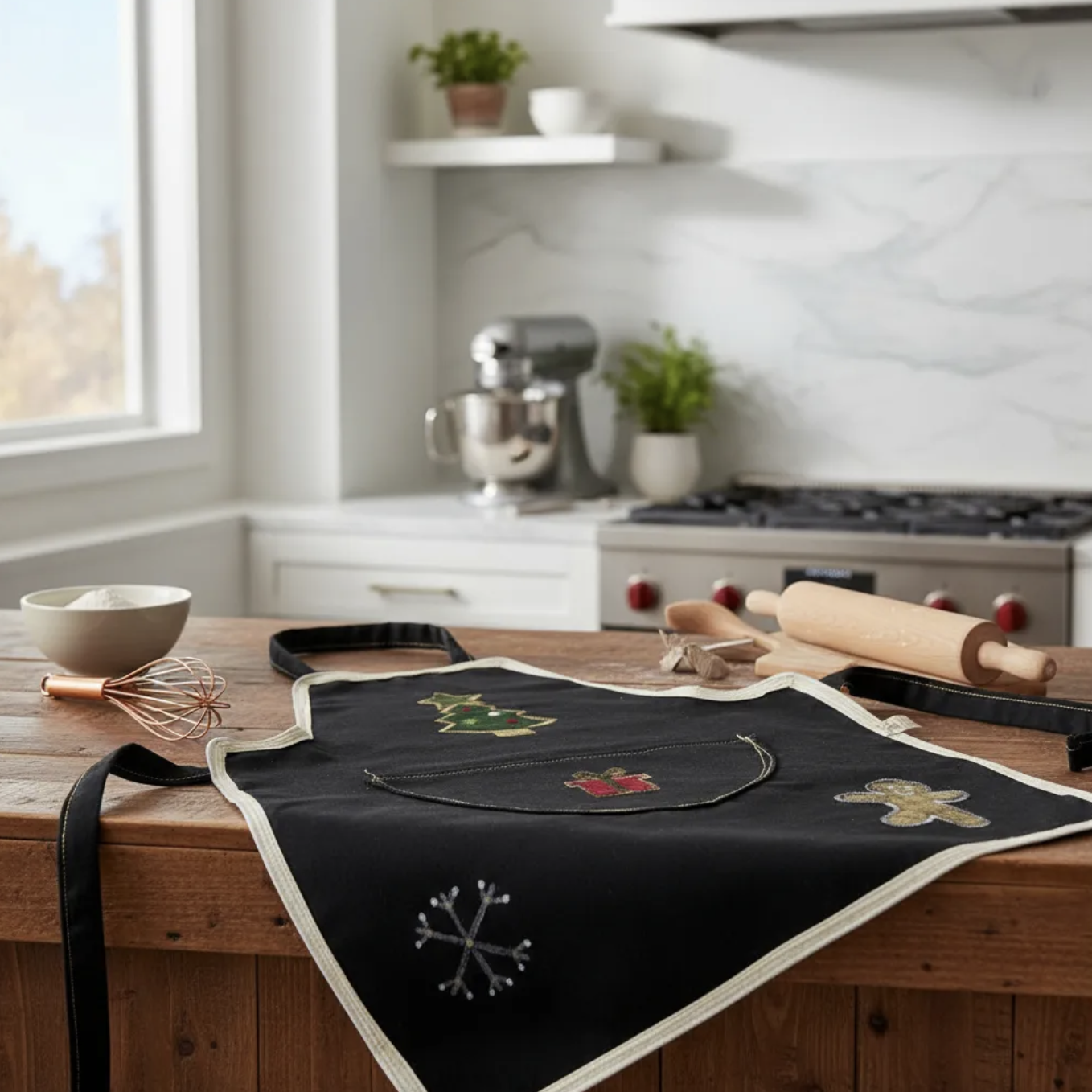 Delantal cocina navidad niño/a 3 a 7 años Impermeable producto nacional-3