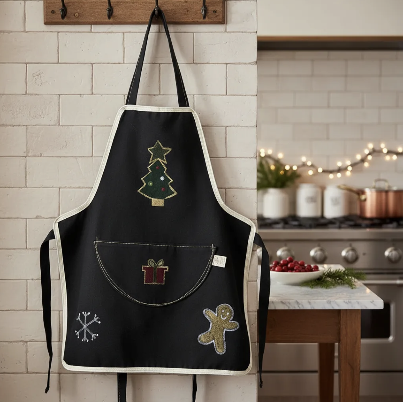 Delantal cocina navidad niño/a 3 a 7 años Impermeable producto nacional-5